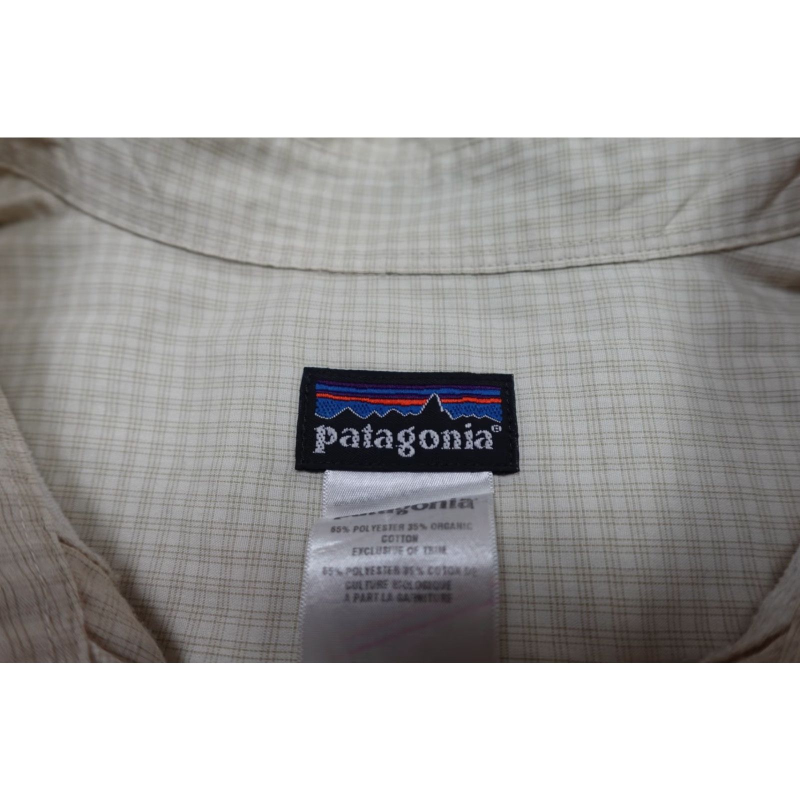 Patagonia Patagonia Shirt Mens 2XL Beige Long Sleeve Button-Up Organic Cotton Plaid Embroidered Pocketed Outdoor Size US XXL / EU 58 / 5 - 2 Thumbnail