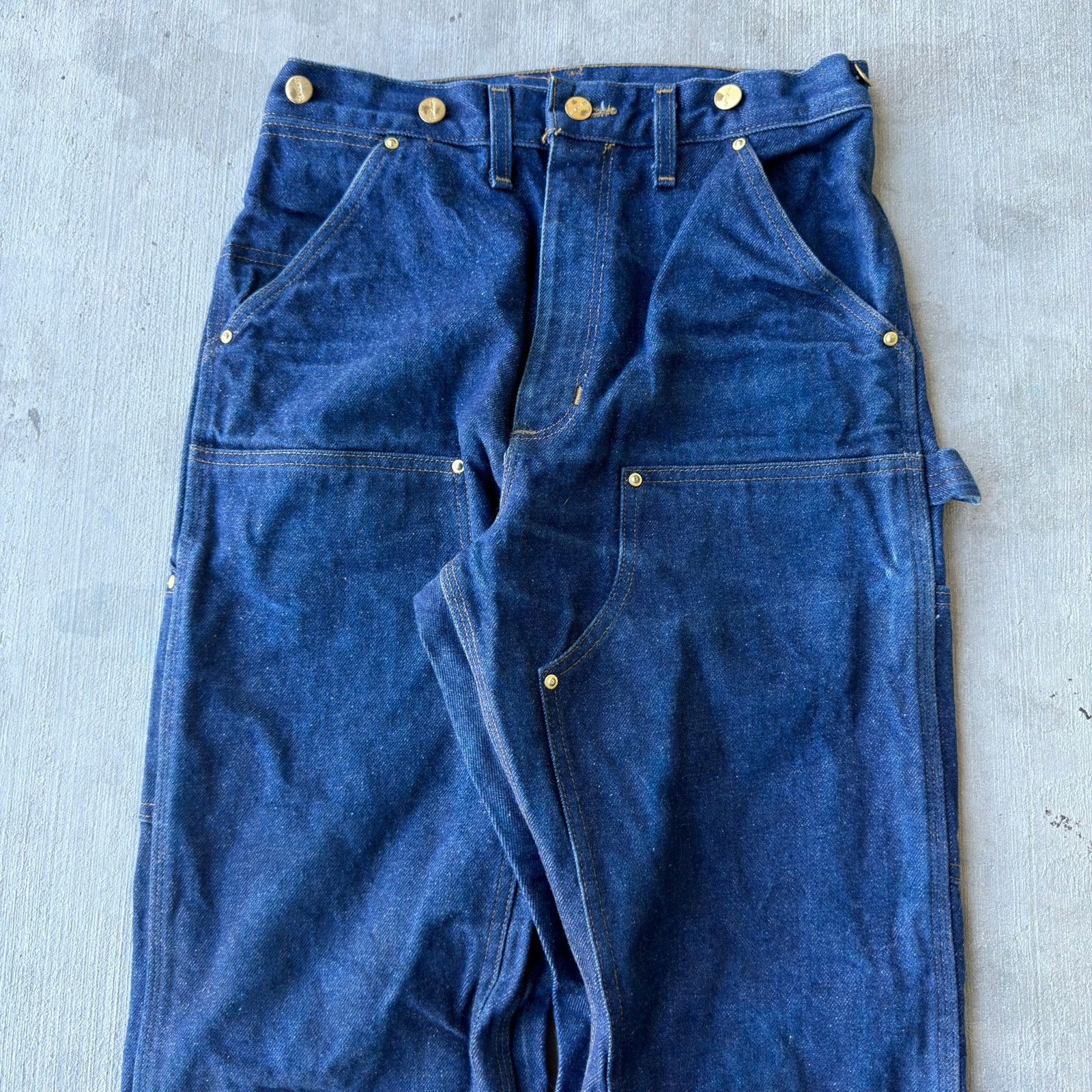 Carhartt × Vintage Carhartt denim blue jean double knee work carpenter pants Size US 29 - 2 Thumbnail