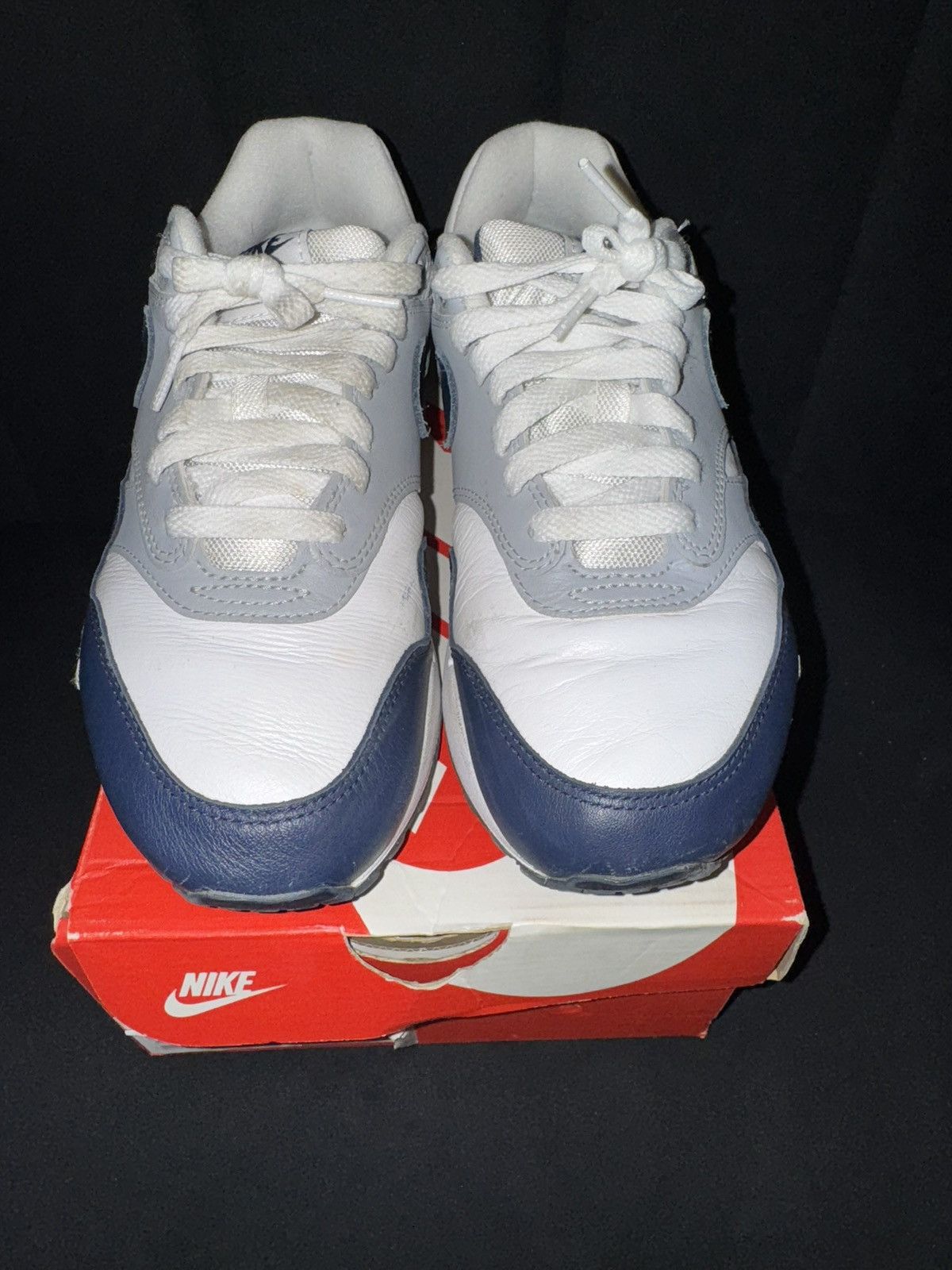 Nike Nike Air Max 1 “Navy Blue” GS Size 5.5y Size US 5.5 / EU 38 - 4 Thumbnail