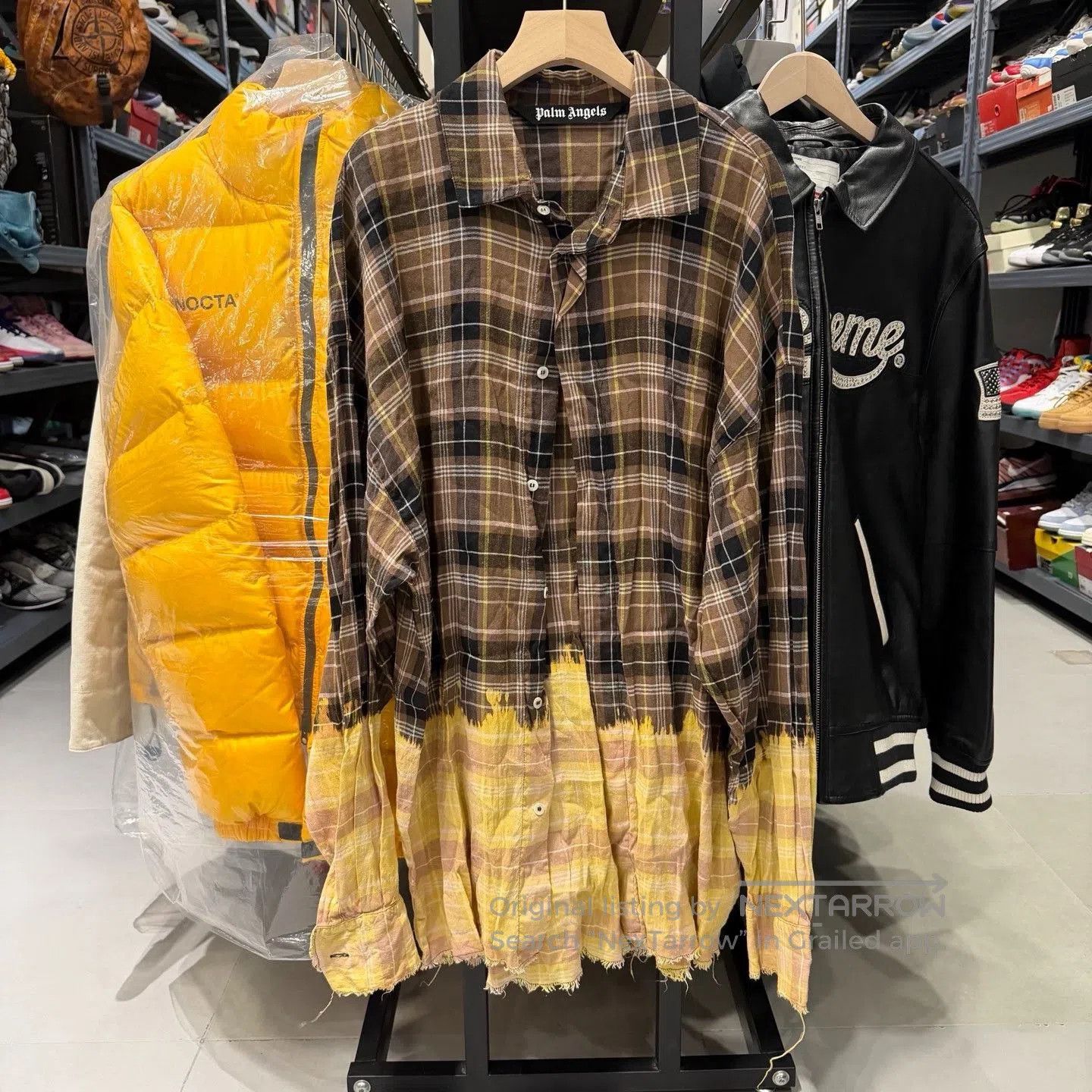 Palm Angels Palm Angels SS21 Bleached Logo Plaid Shirt. Size US M / EU 48-50 / 2 - 5 Thumbnail