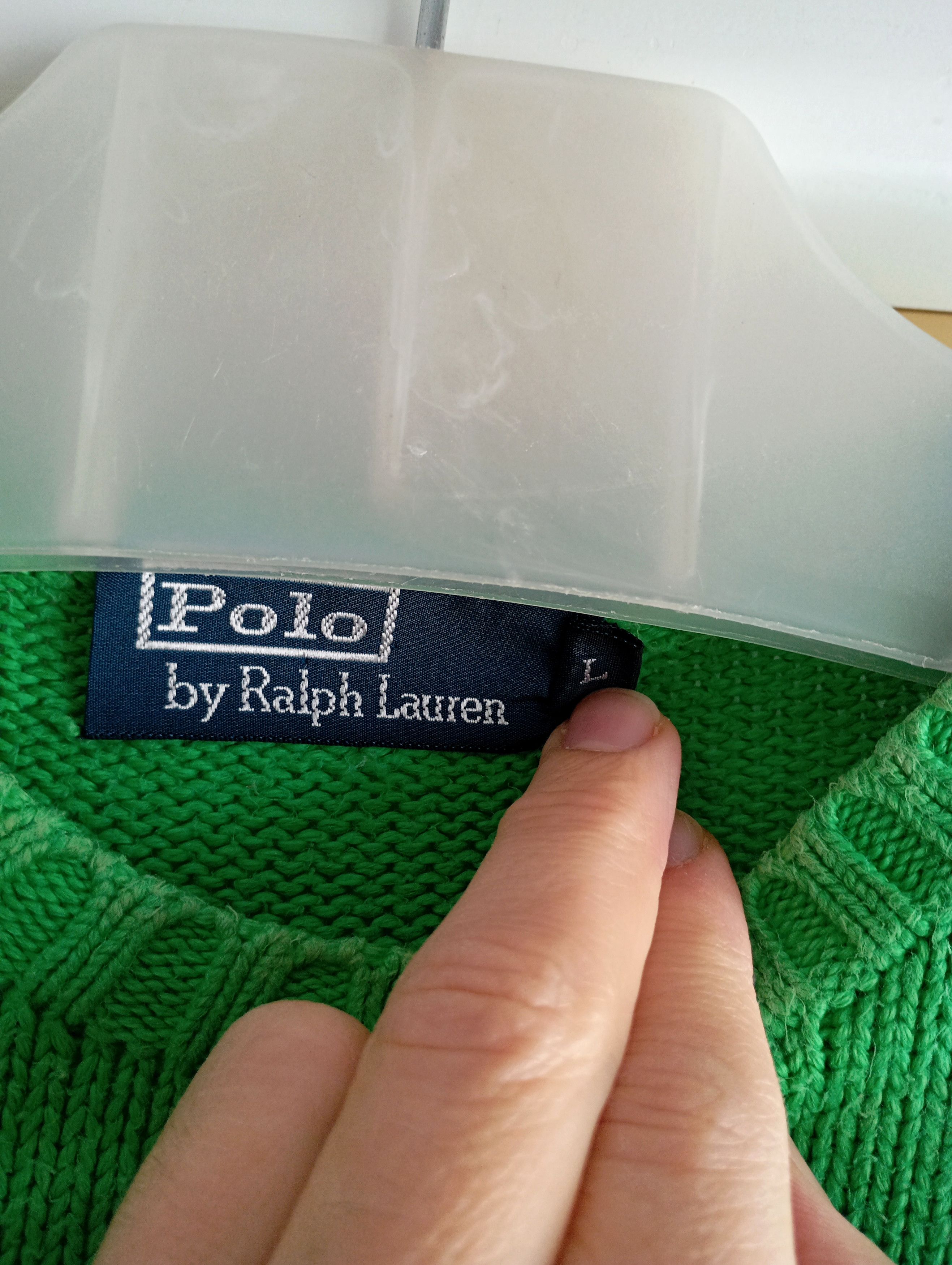 Polo Ralph Lauren Polo Ralph Lauren Green Cable Knit Sweater Oldmoney Size L Size US L / EU 52-54 / 3 - 11 Thumbnail