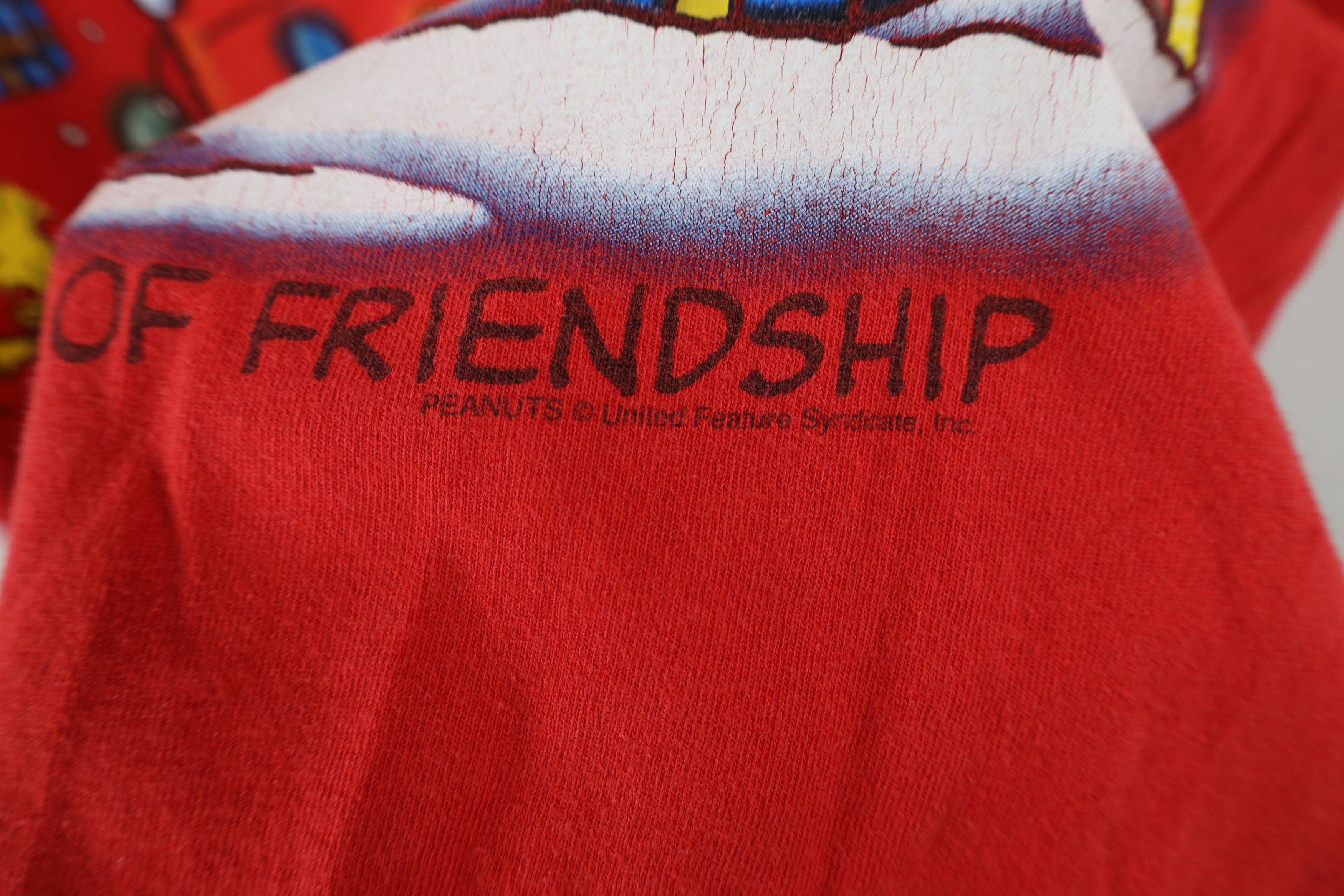 Vintage Vintage Peanuts Charlie Brown Snoopy Christmas T-Shirt Red Size US XL / EU 56 / 4 - 6 Thumbnail