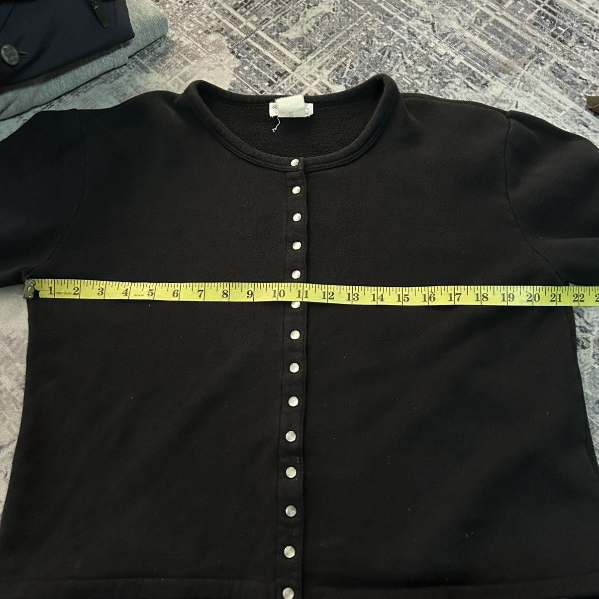 agnes b. Agnes.b Black Button Long Sleeve Size S / US 4 / IT 40 - 10 Thumbnail