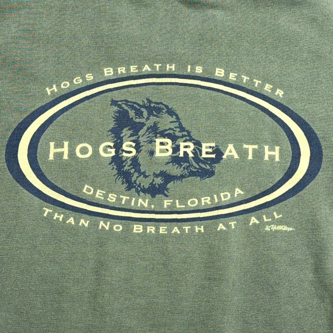 Vintage VINTAGE Hogs Breath Saloon Sweater Shirt Adult MEDIUM Green 90s Logo Pullover Mens Size US M / EU 48-50 / 2 - 4 Thumbnail