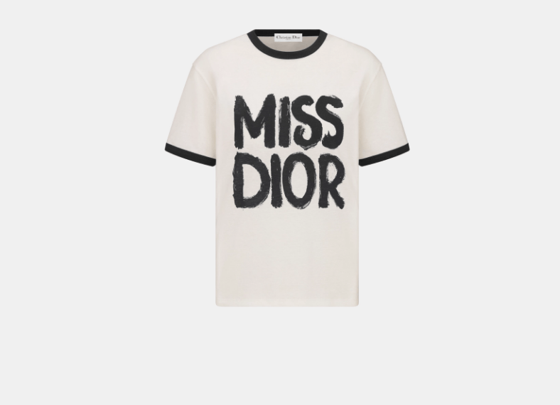 Dior o1w1db11225 453T40 T-Shirt in White/Black Size XL / US 12-14 / IT 48-50 - 1 Thumbnail