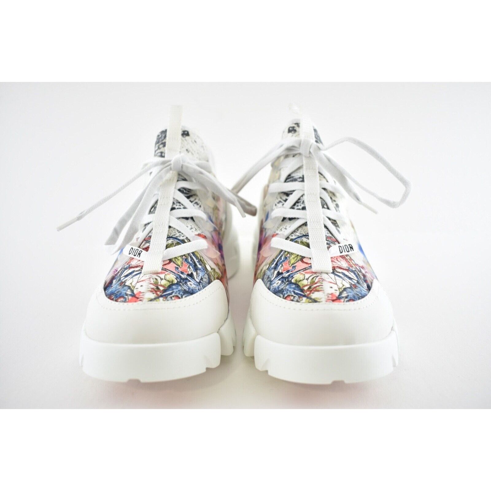 Dior D Connect Zodiac Printed Lace Up Flat Trainer Sneaker 40 Size US 10 / IT 40 - 6 Thumbnail