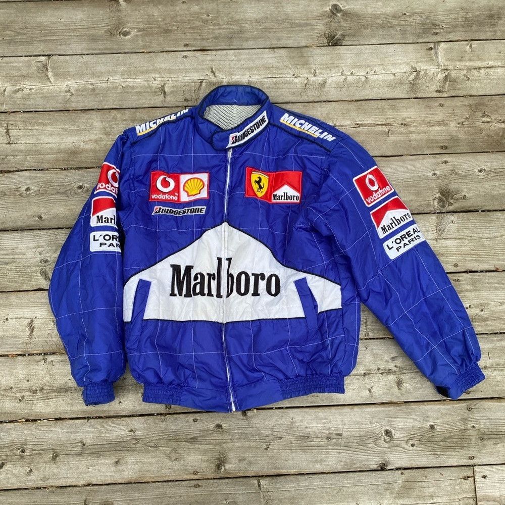Ferrari × Vintage Vintage 1997 Ferrari Racing Jacket Blue With Malboro embroi Size US M / EU 48-50 / 2 - 1 Thumbnail
