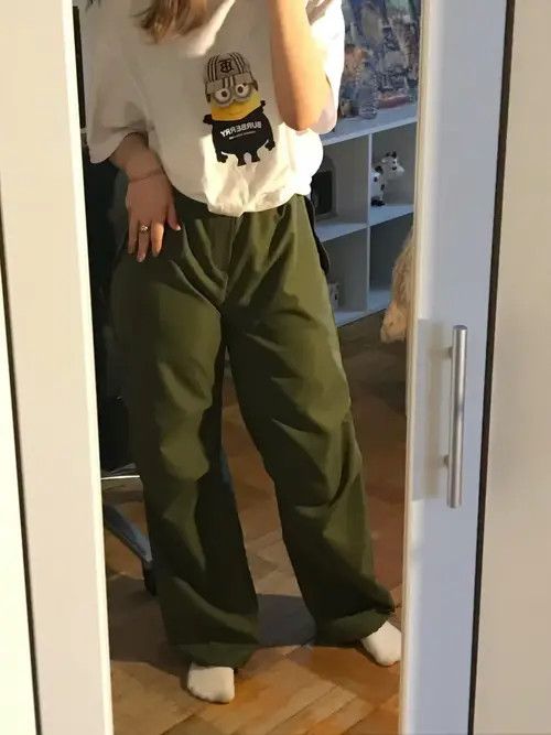 Ring Of Fire Vintage Chic Solid Drawstring Trousers Size 29" - 4 Thumbnail