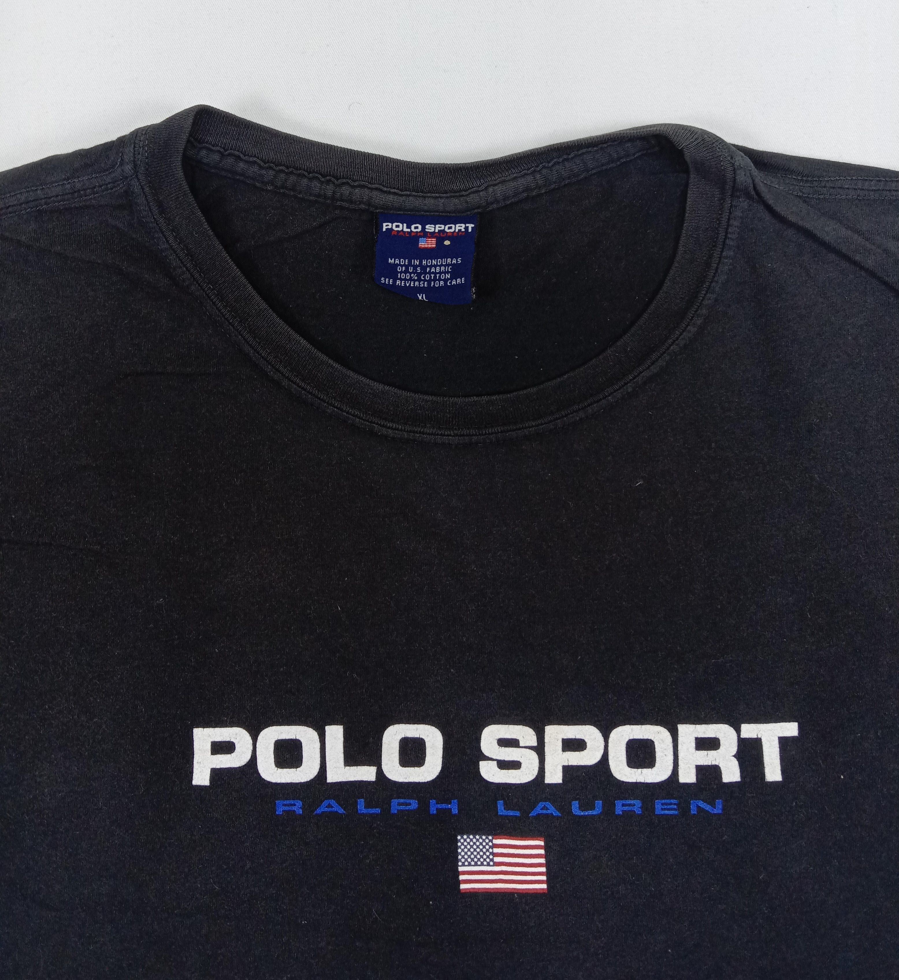 Polo Ralph Lauren Vintage Polo Sport Ralph Lauren American Flag T Shirt Size US XL / EU 56 / 4 - 2 Thumbnail