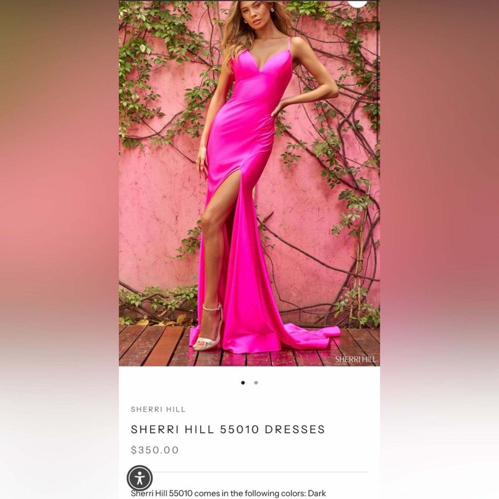 Other New Y2K Hot Pink Satin Mermaid Maxi Dress Cocktail size XS Size S / US 4 / IT 40 - 2 Thumbnail