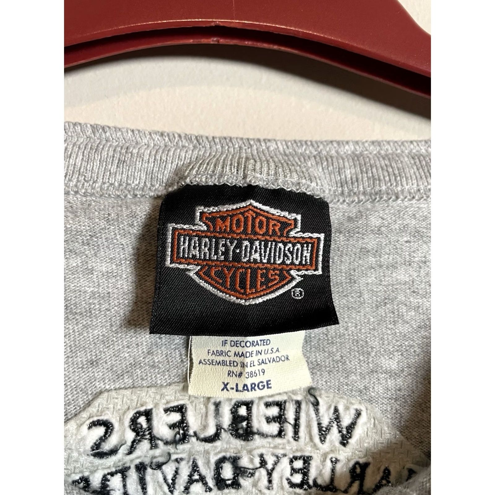 Harley Davidson Harley-Davidson Button-Up Shirt Mens XL Gray Short Sleeve Davenport Iowa Emblem Vintage? Size US XL / EU 56 / 4 - 3 Thumbnail