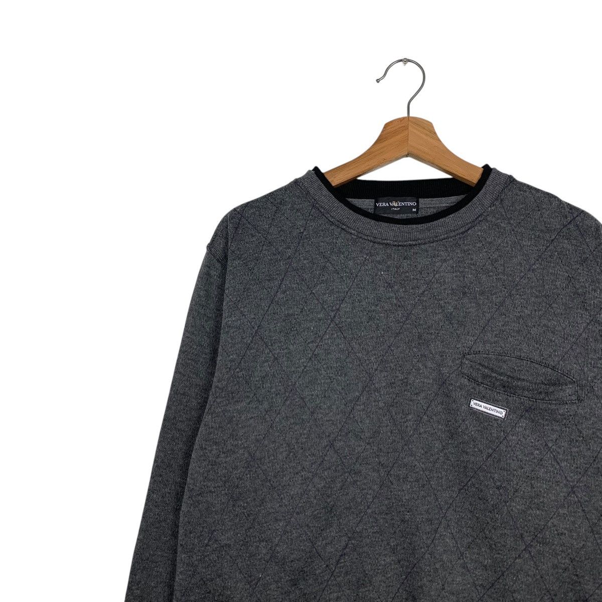 Valentino VERA VALENTINO Single Pocket Crewneck Sweatshirt #1555-C70 Size US M / EU 48-50 / 2 - 6 Thumbnail