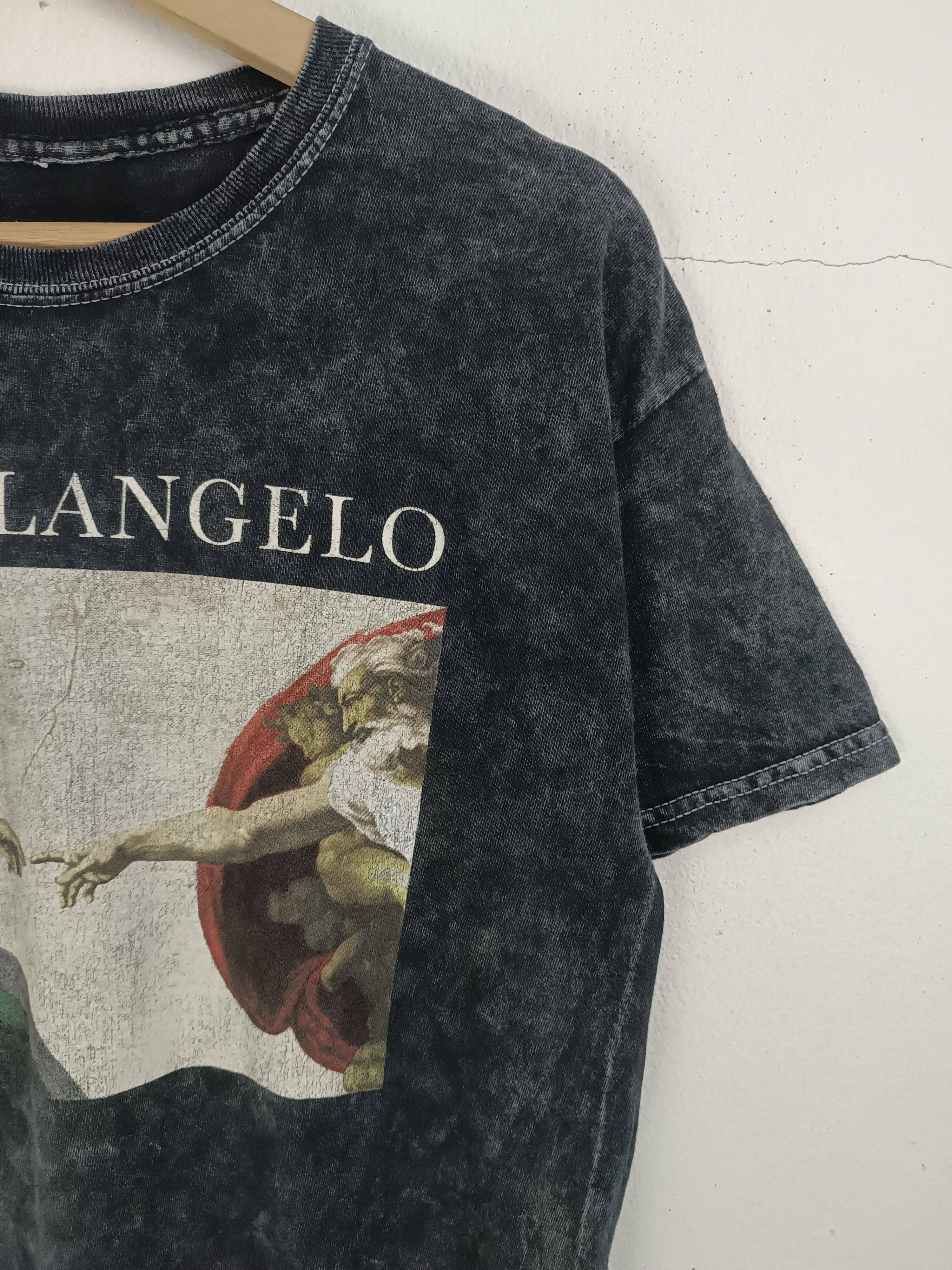 Vintage VINTAGE MICHELANGELO CREATION OF ADAM CROP TOP ART PICASSO Size US M / EU 48-50 / 2 - 6 Thumbnail