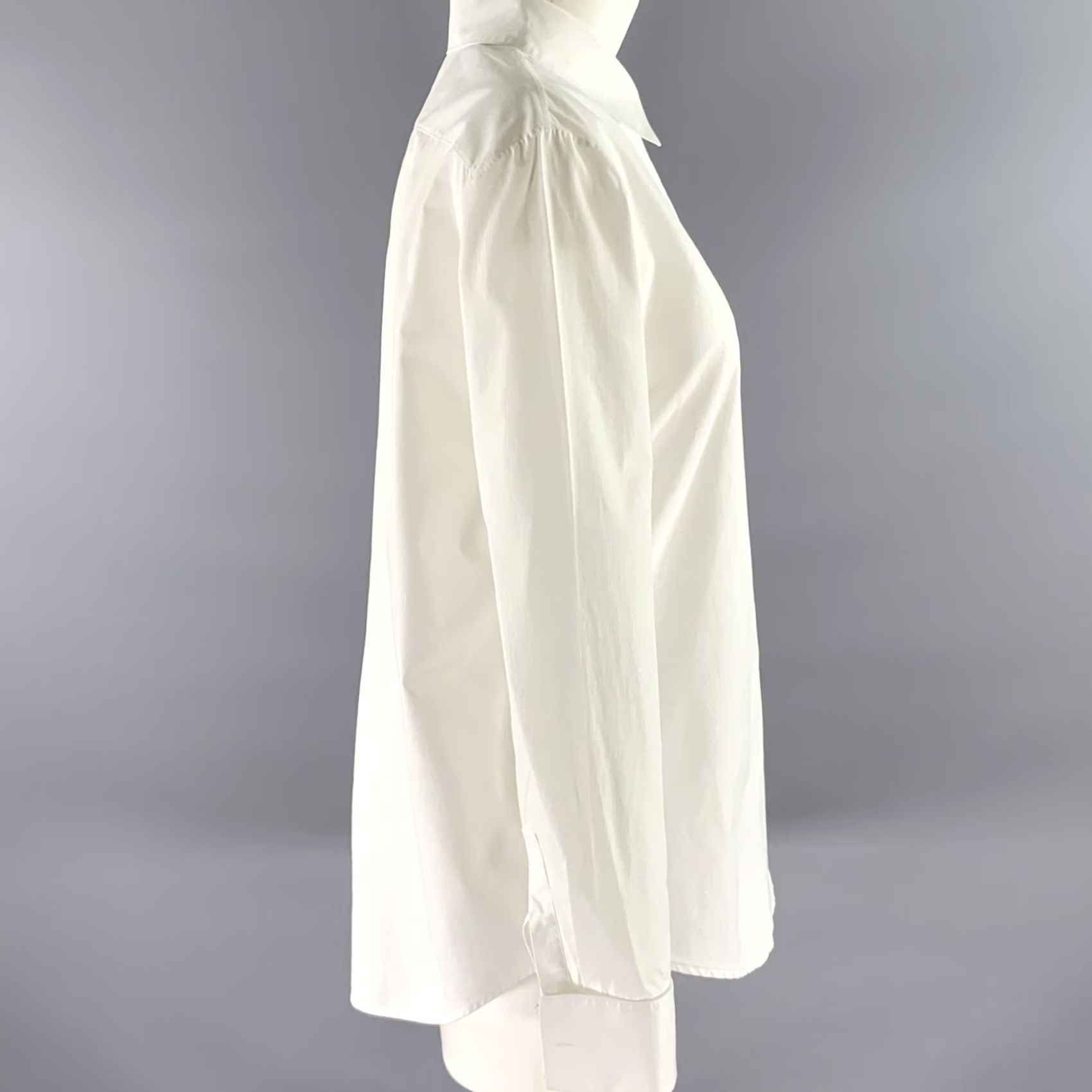 The Row THE ROW White Cotton Dress Shirt Size 12 Size XL / US 12-14 / IT 48-50 - 3 Thumbnail