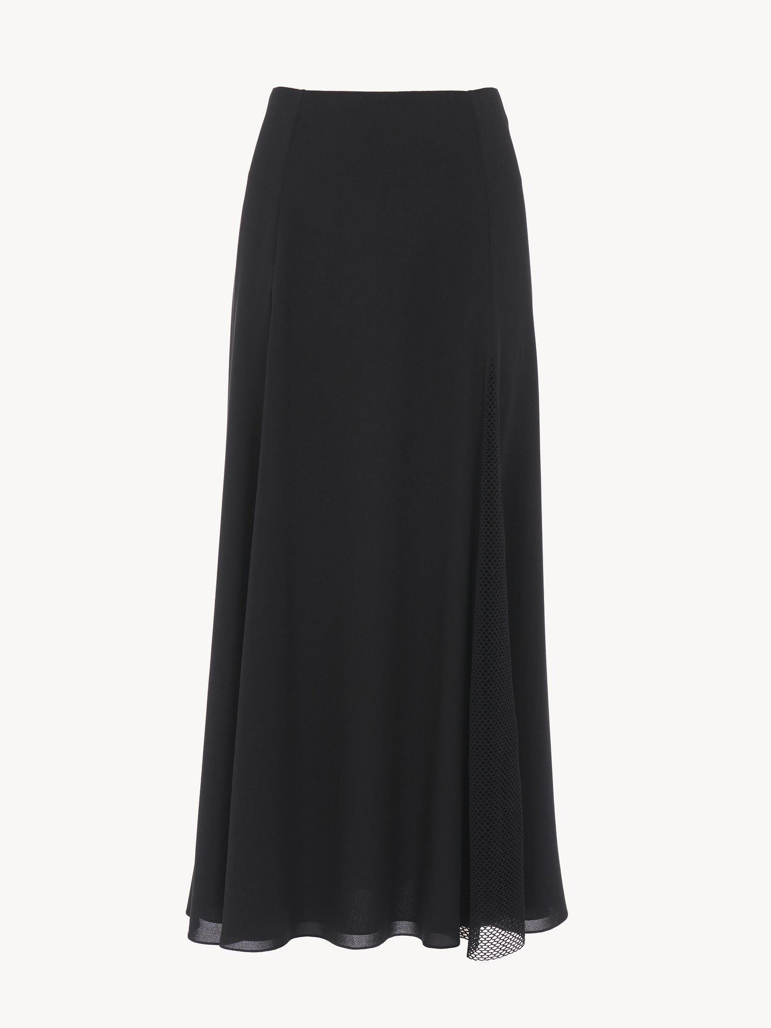 Chloe o1loc1c0325 CHC24 Midi Skirt in Black Size 26" / US 2 / IT 38 - 1 Thumbnail