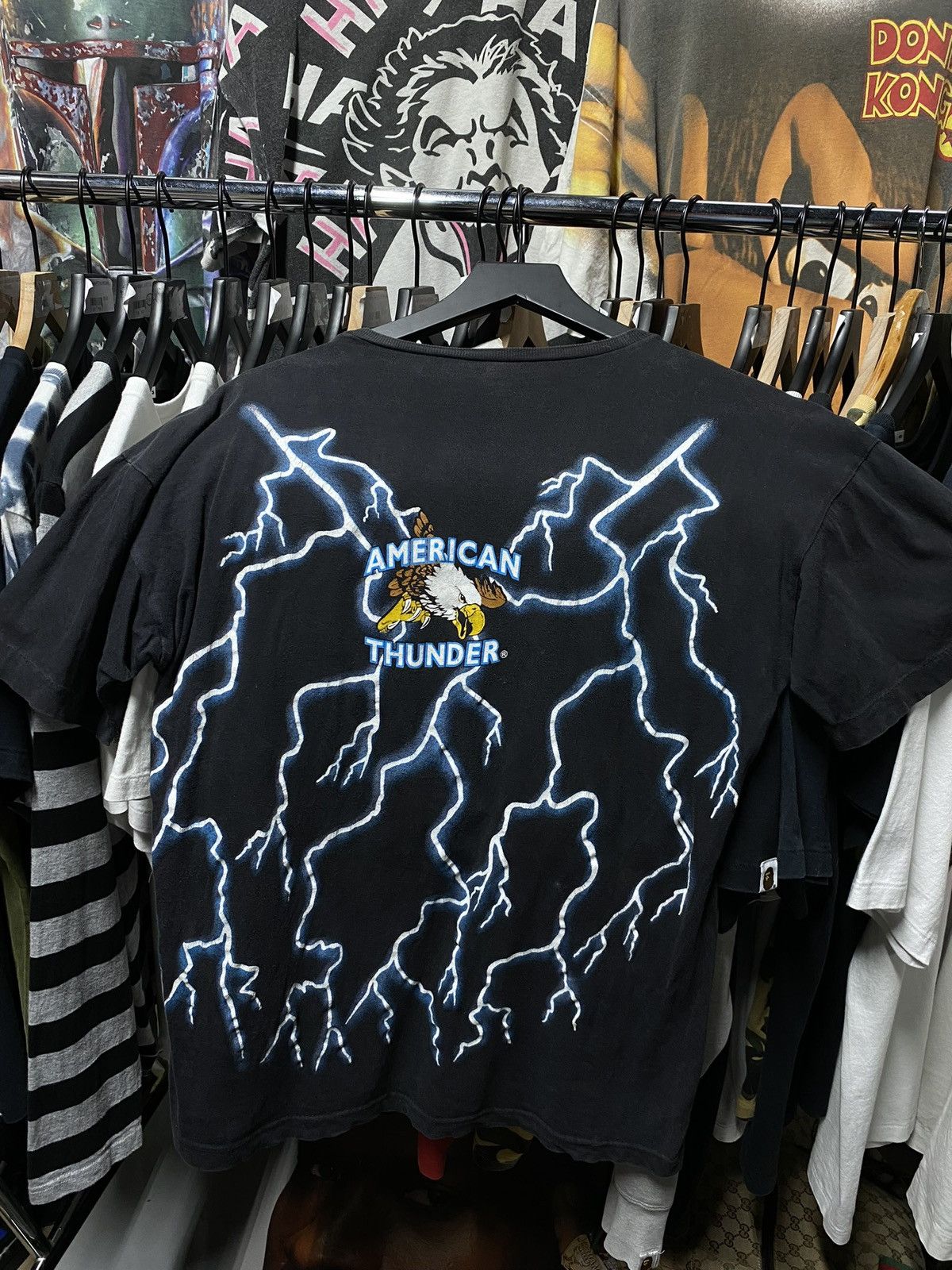 Vintage Vintage 90’s American Thunder Wolf T-Shirt Vtg Adult Medium Size US M / EU 48-50 / 2 - 2 Thumbnail