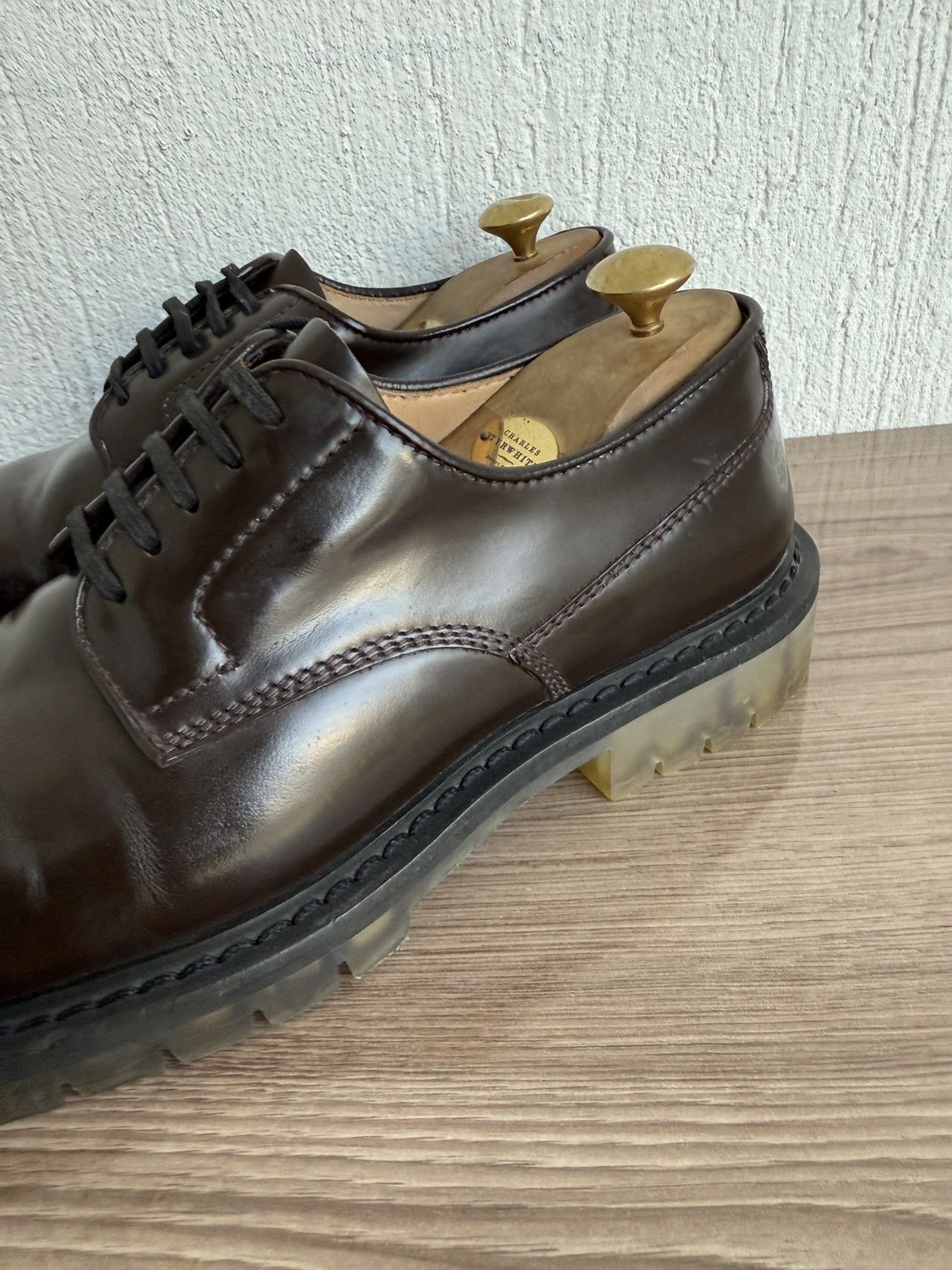 Bottega Veneta Calfskin brush leather derby Size US 8 / EU 41 - 9 Thumbnail