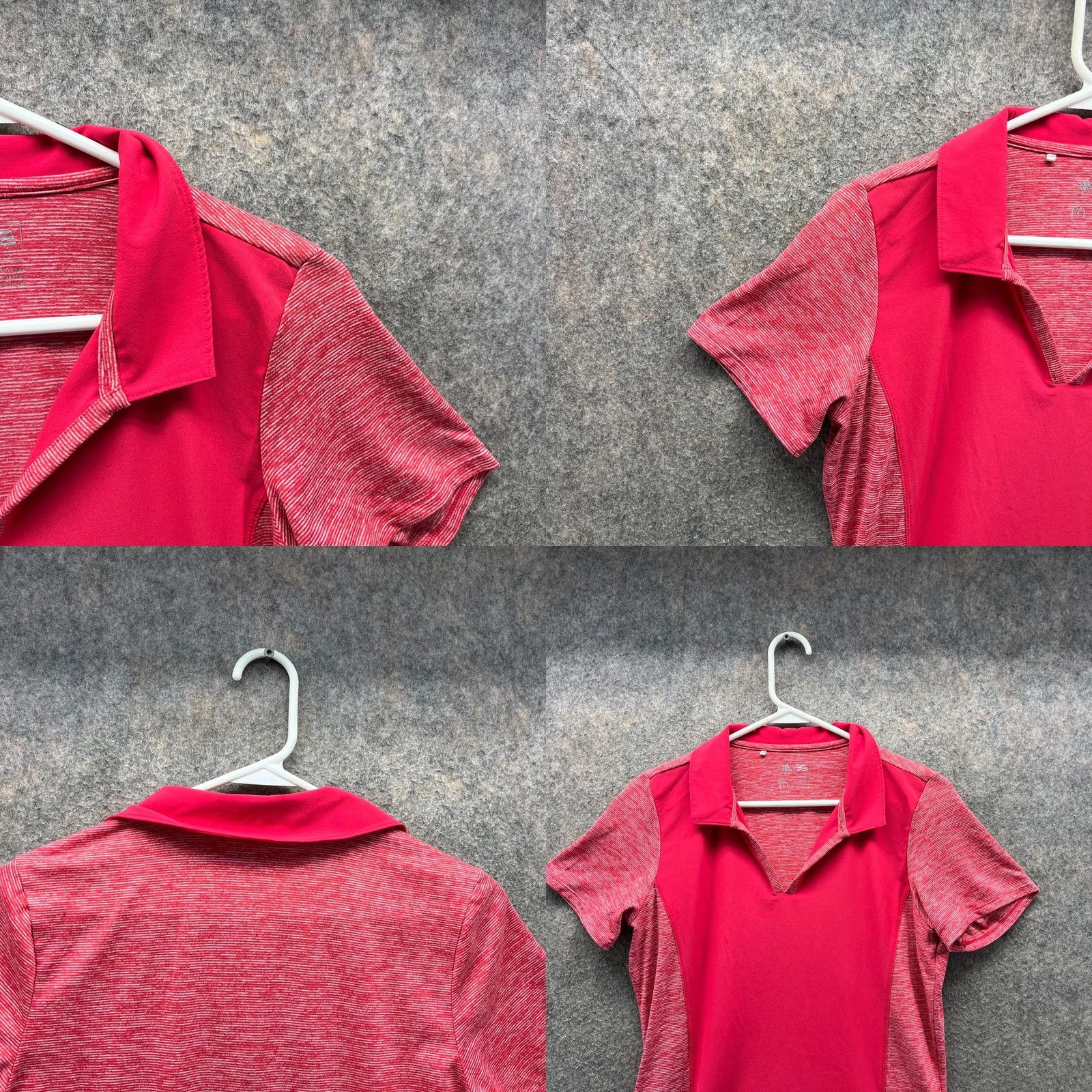 Adidas Adidas Polo Shirt Dress Women M Pink Knit Spandex Short Sleeve Collared Knee Length Casual Dress Size M / US 6-8 / IT 42-44 - 8 Thumbnail