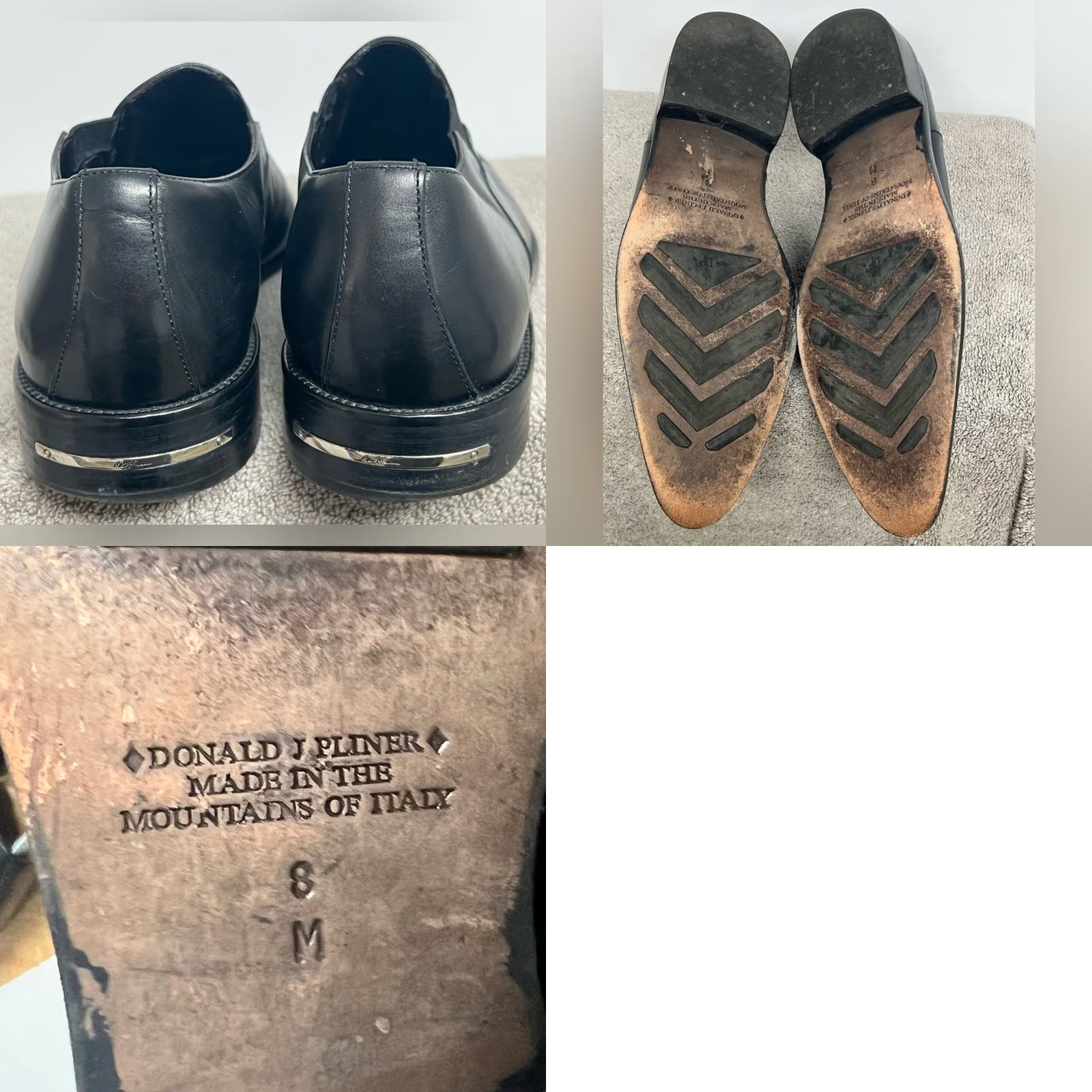 Donald Pliner Donald J Pliner Black Leather Loafers Oxford Size 8M Made In Italy Mens Shoes Size US 8 / EU 41 - 8 Thumbnail