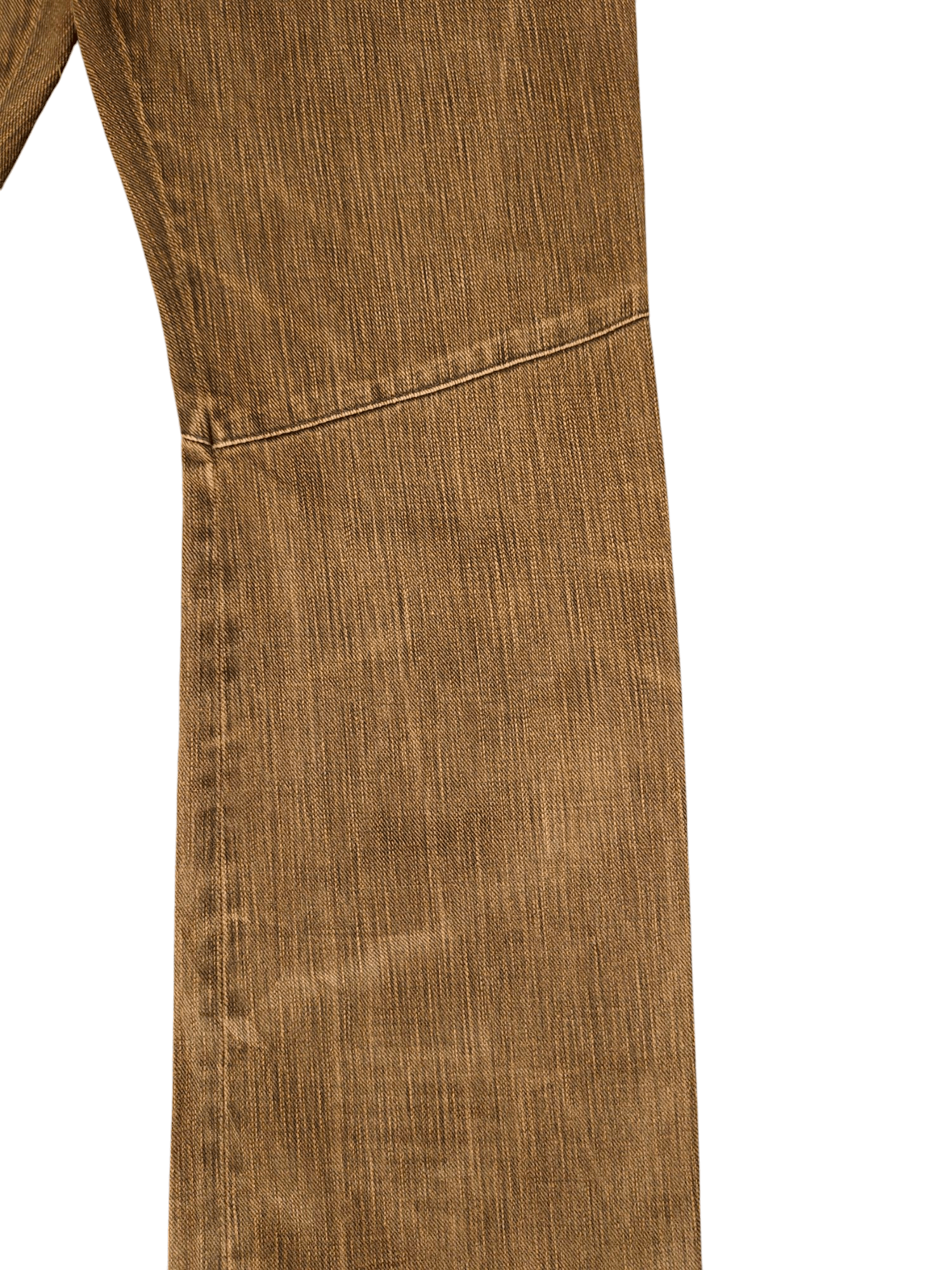 If Six Was Nine Flare Jeans Hodinova Japan Brown Orange Denim Bootcut Lgb Size US 30 / EU 46 - 6 Thumbnail