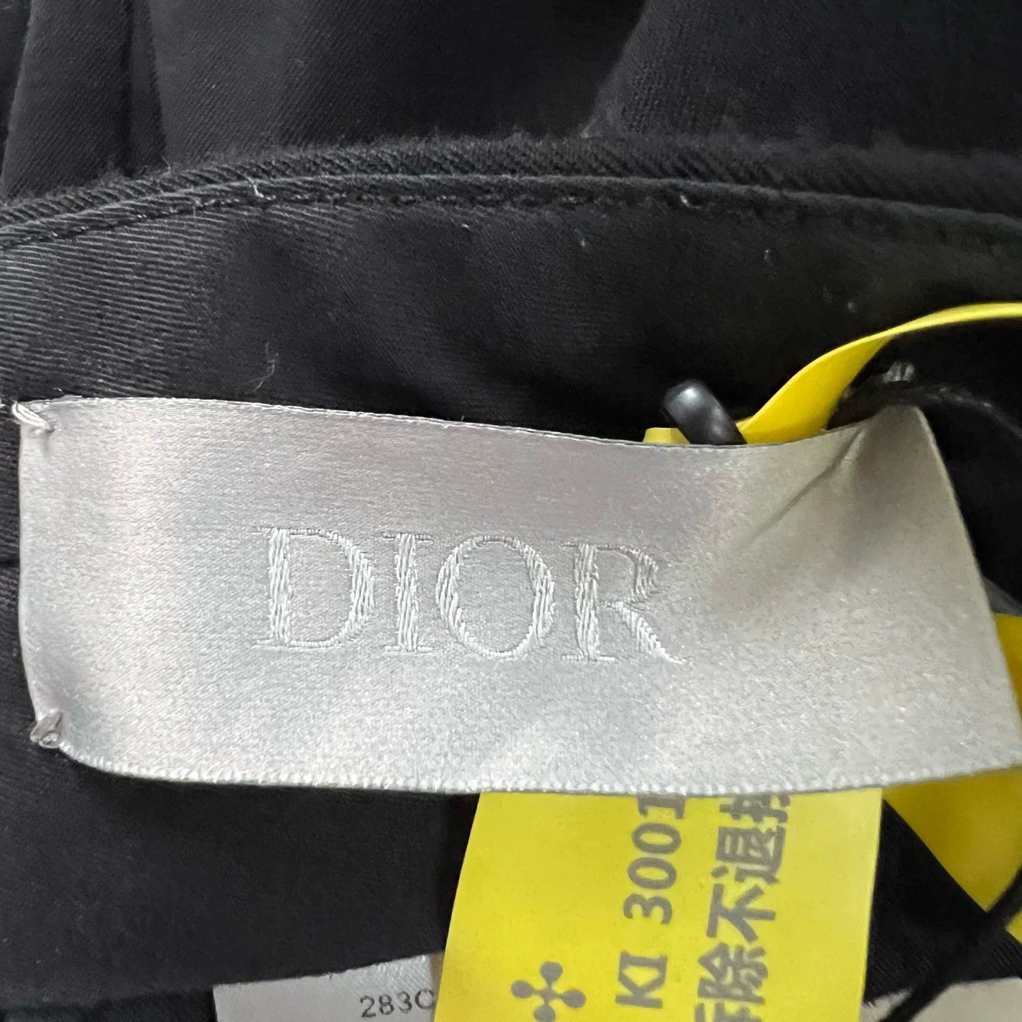 Dior Dior Black Elastic Waist Trousers Size US 30 / EU 46 - 3 Thumbnail