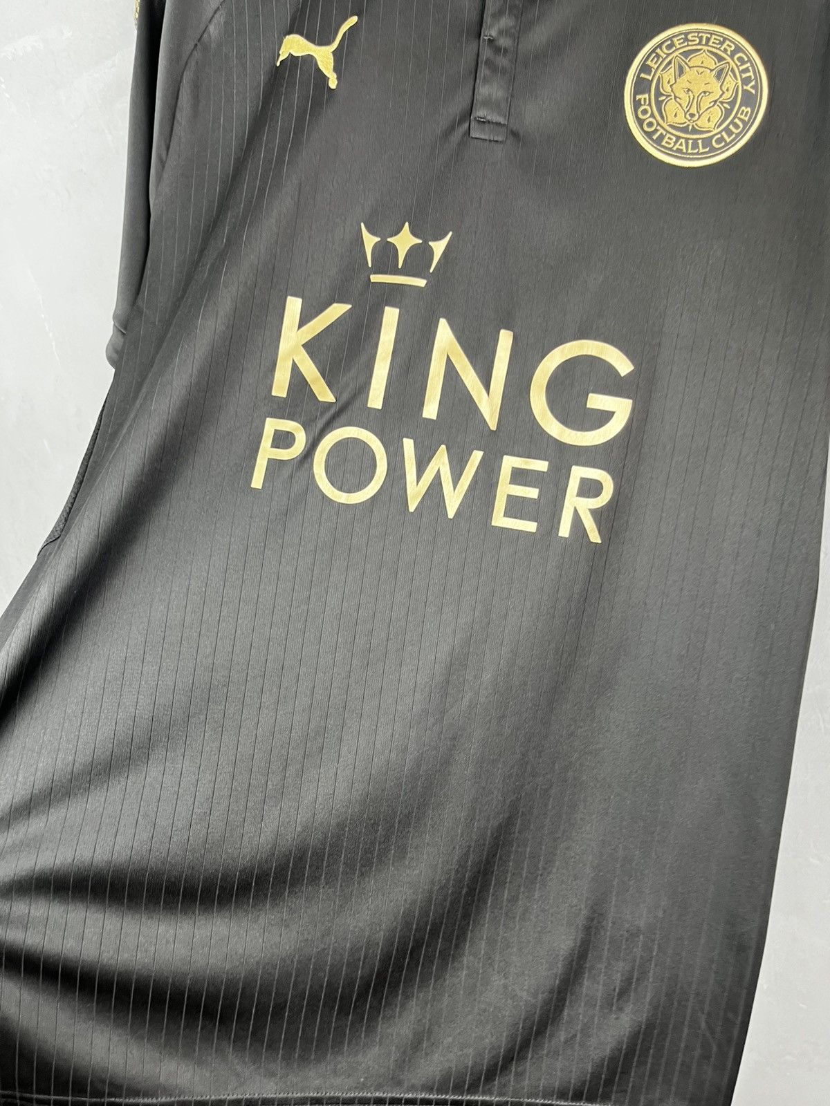 Other Puma EPL UCL 2017/2018 Leicester City Football Jersey Black Size US L / EU 52-54 / 3 - 7 Thumbnail