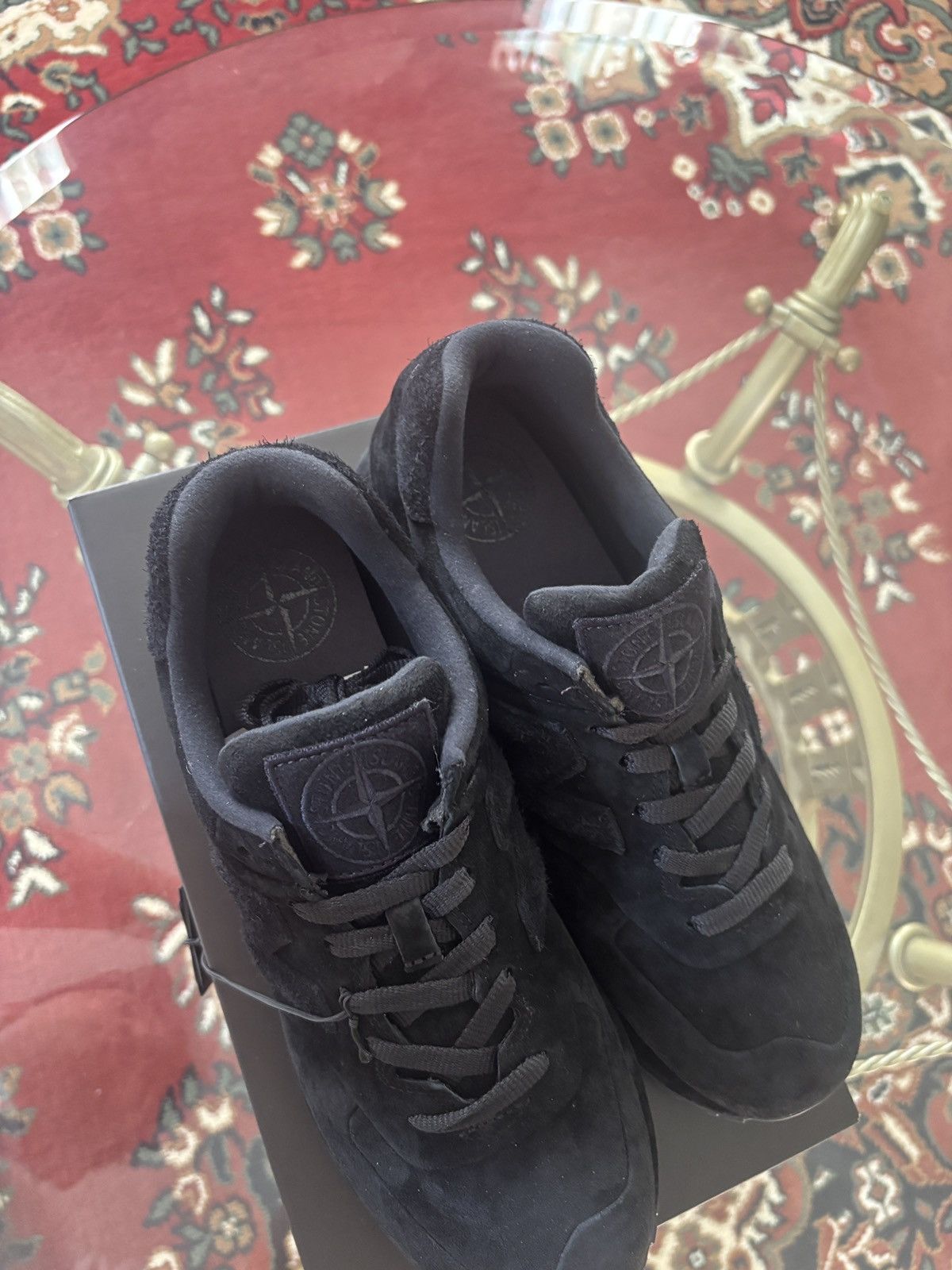 New Balance × Stone Island Stone Island x New Balance 574 Ghost Navy Size US 10 / EU 43 - 4 Thumbnail