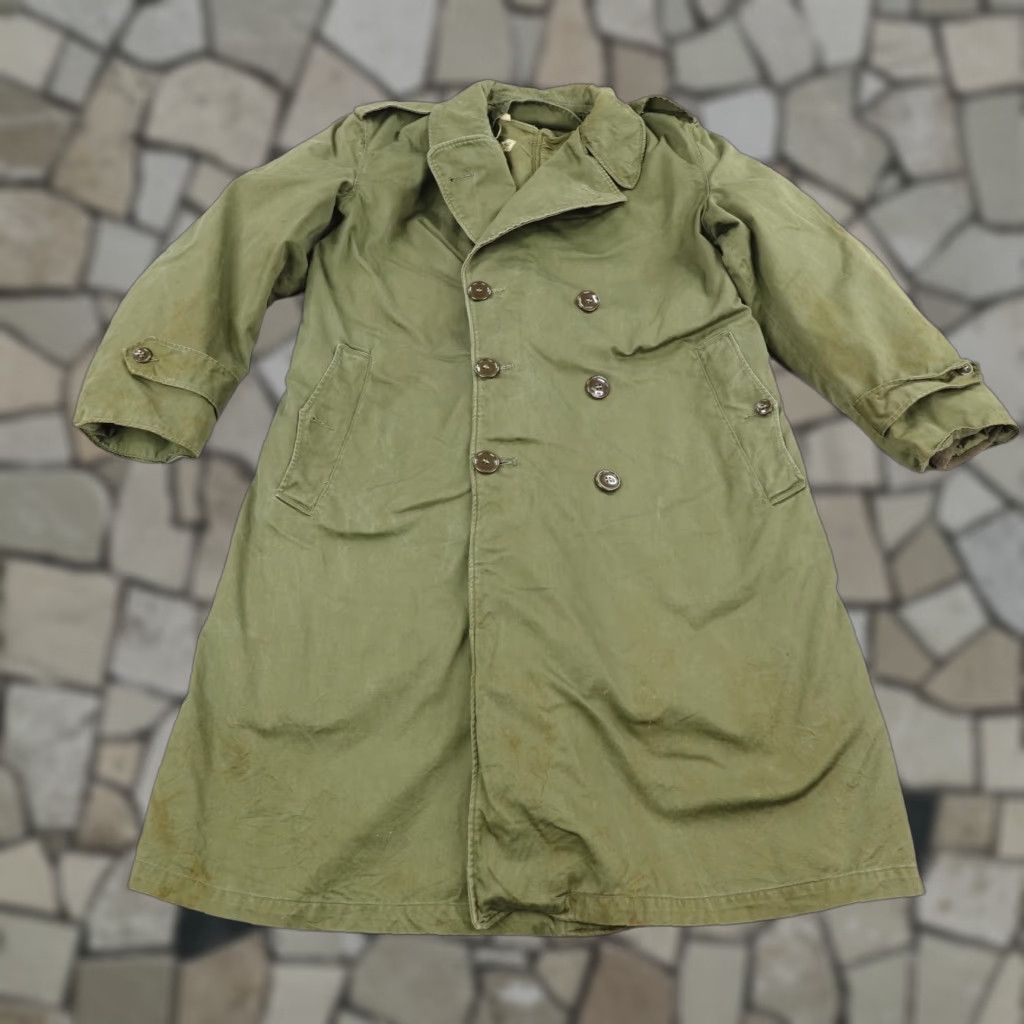 VINTAGE US Army Overcoat Jacket Medium Cotton Wool Liner 1950s Korean War Men
