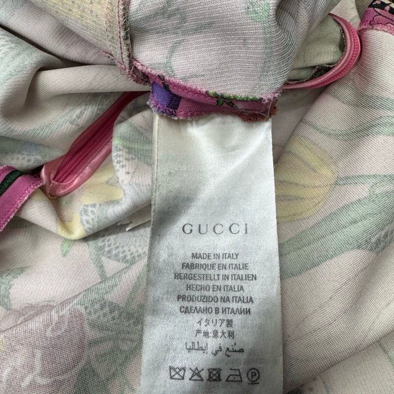Gucci Gucci Pink floral short-sleeved dress Size M / US 6-8 / IT 42-44 - 3 Thumbnail