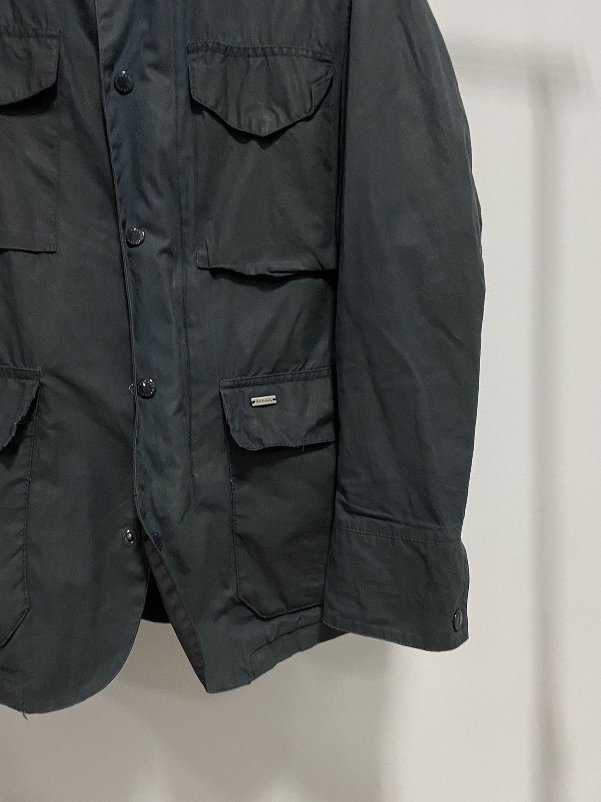 Barbour × Vintage Barbour Tailored Sapper Wax vintage hooded jacket Size US S / EU 44-46 / 1 - 6 Thumbnail