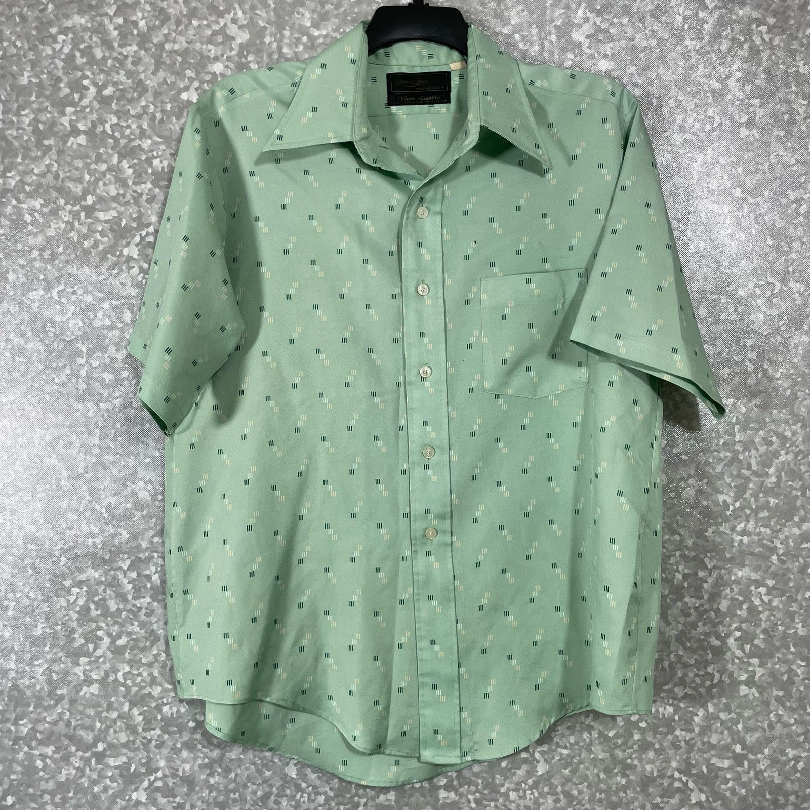 Vintage Hampshire House Vintage 1970's Mint Green Button Up Shirt Size US M / EU 48-50 / 2 - 1 Thumbnail