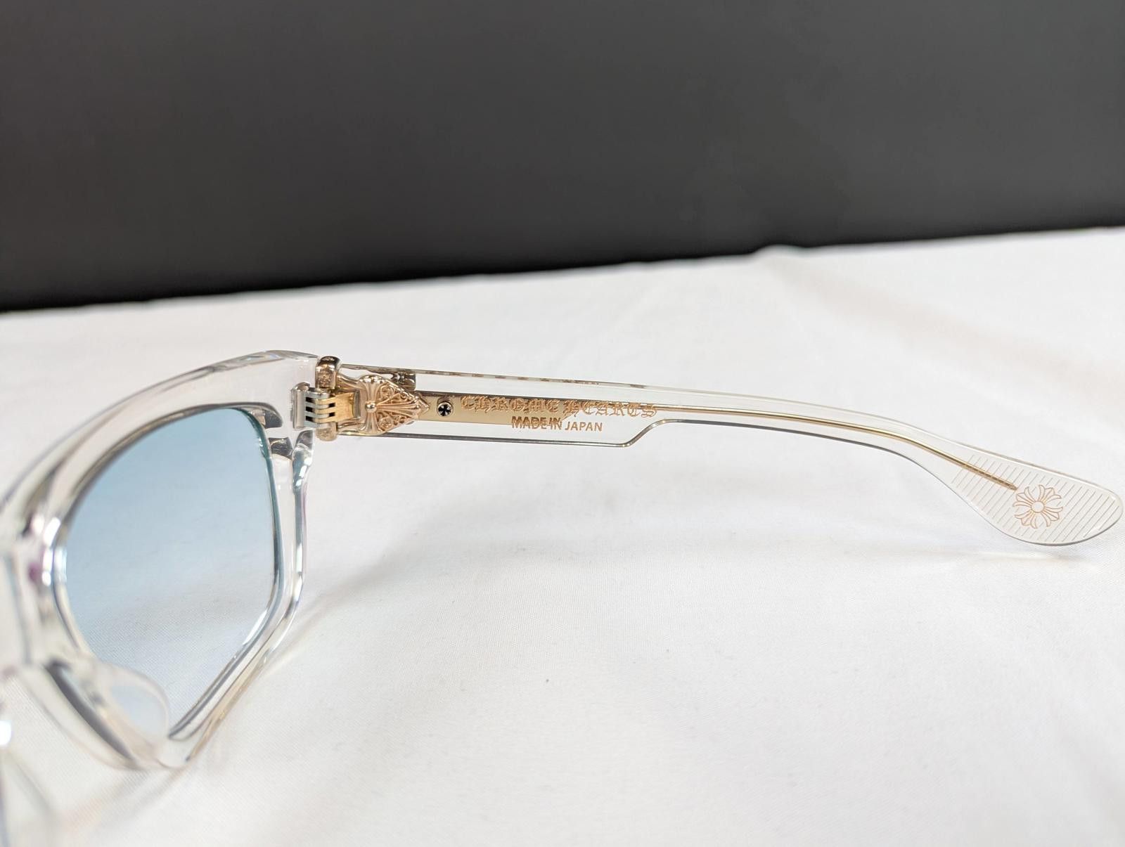 Chrome Hearts Chrome Hearts Box Officer Diamond Embellished Glasses Clear Size ONE SIZE - 5 Thumbnail
