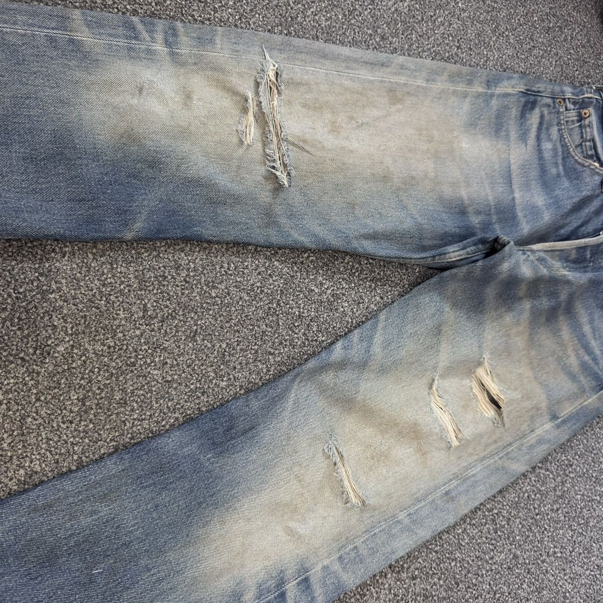 Levi's Vintage Clothing 🇺🇸 Vintage 1995 Levis 501 Made in Usa Distressed Dirty Washed Size US 29 - 4 Thumbnail