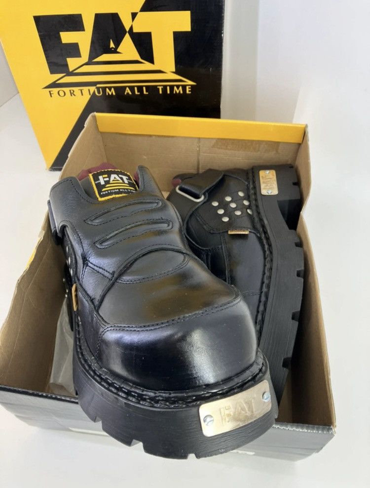 Vintage Genuine leather chunky platform shoes 90s 00s FAT Size US 10 / EU 43 - 10 Thumbnail
