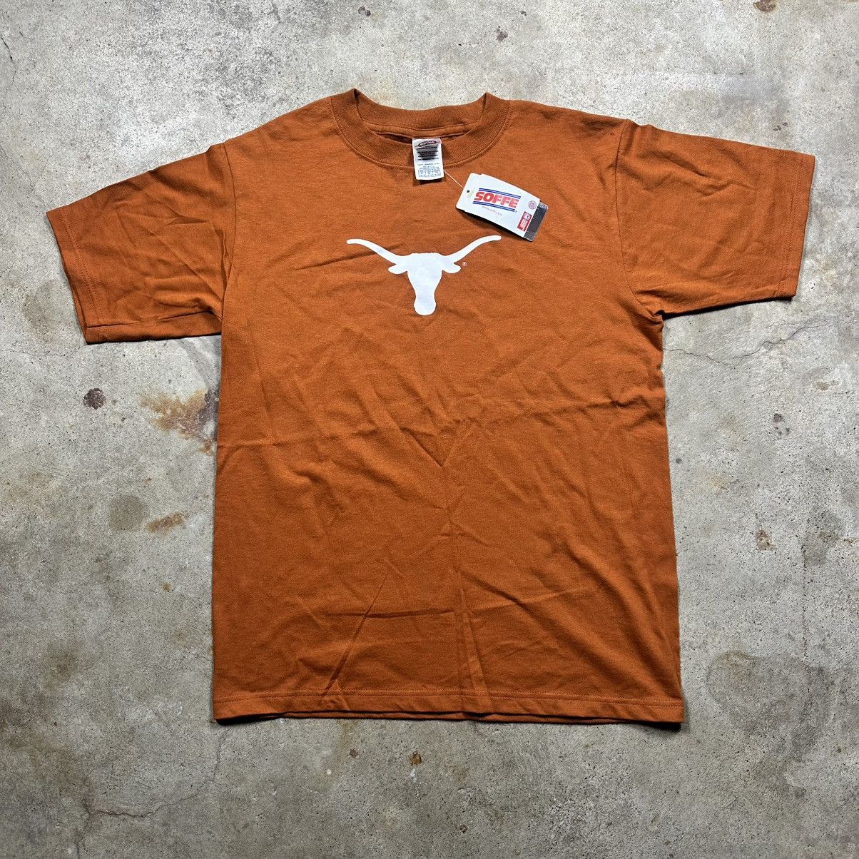 Soffe Vintage 90s DEADSTOCK UT-Austin Texas Longhorns Logo Shirt | Grailed