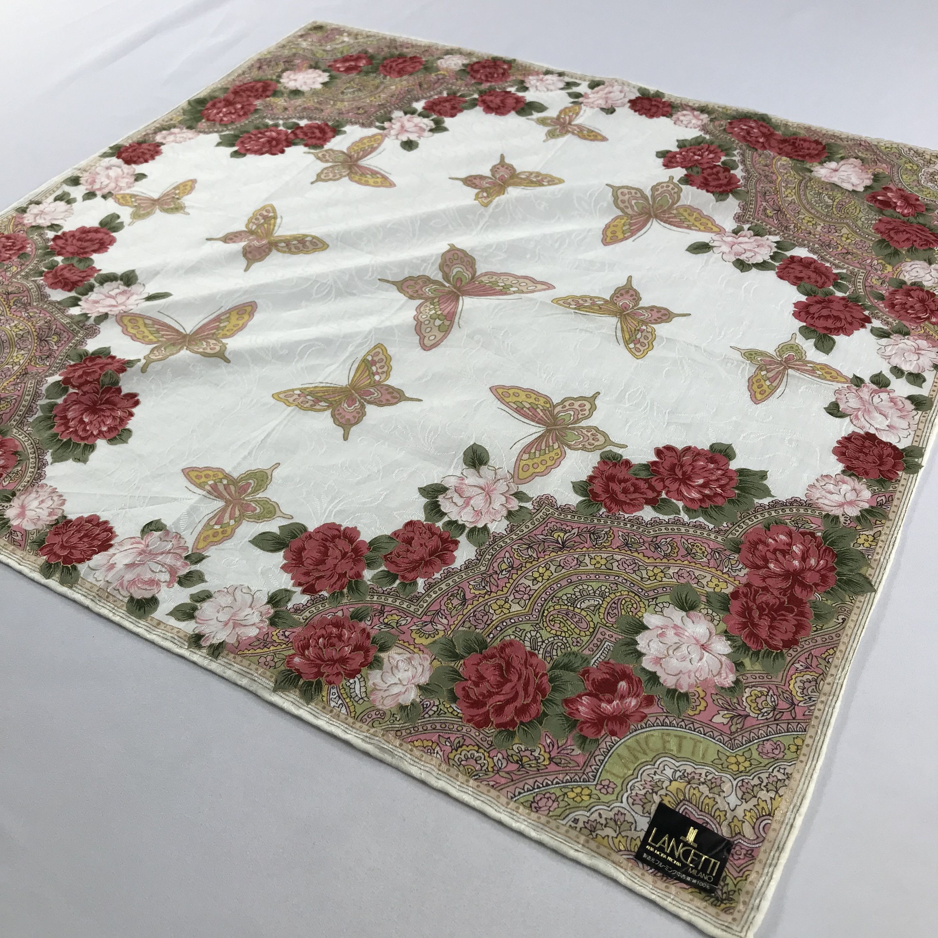 Vintage Lancetti Bandana / Handkerchief / Neckerchief - S2554 Size ONE SIZE - 2 Thumbnail