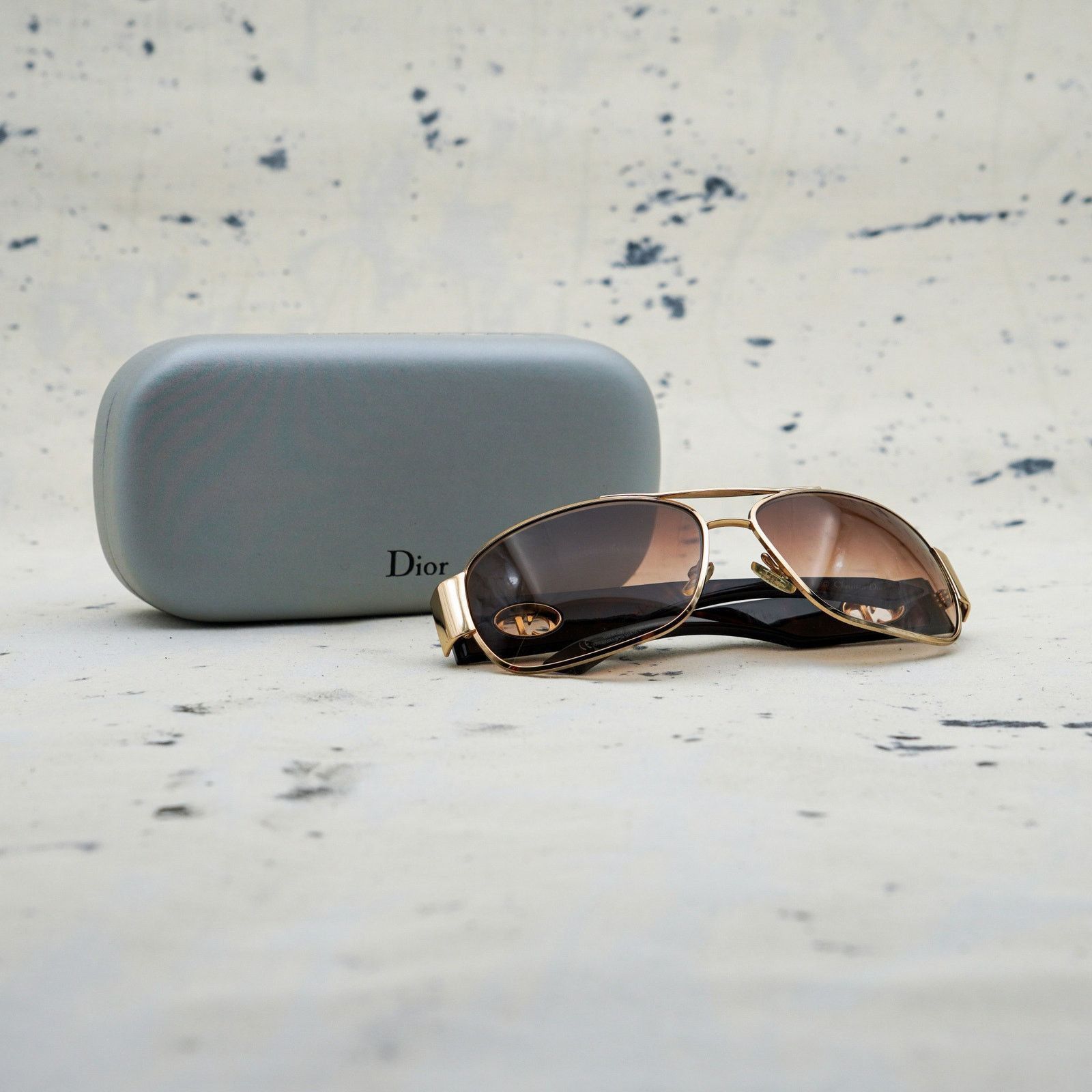 Dior Dior flavour 4 tortoise aviator gold cd logo sunglasses Size ONE SIZE - 7 Thumbnail