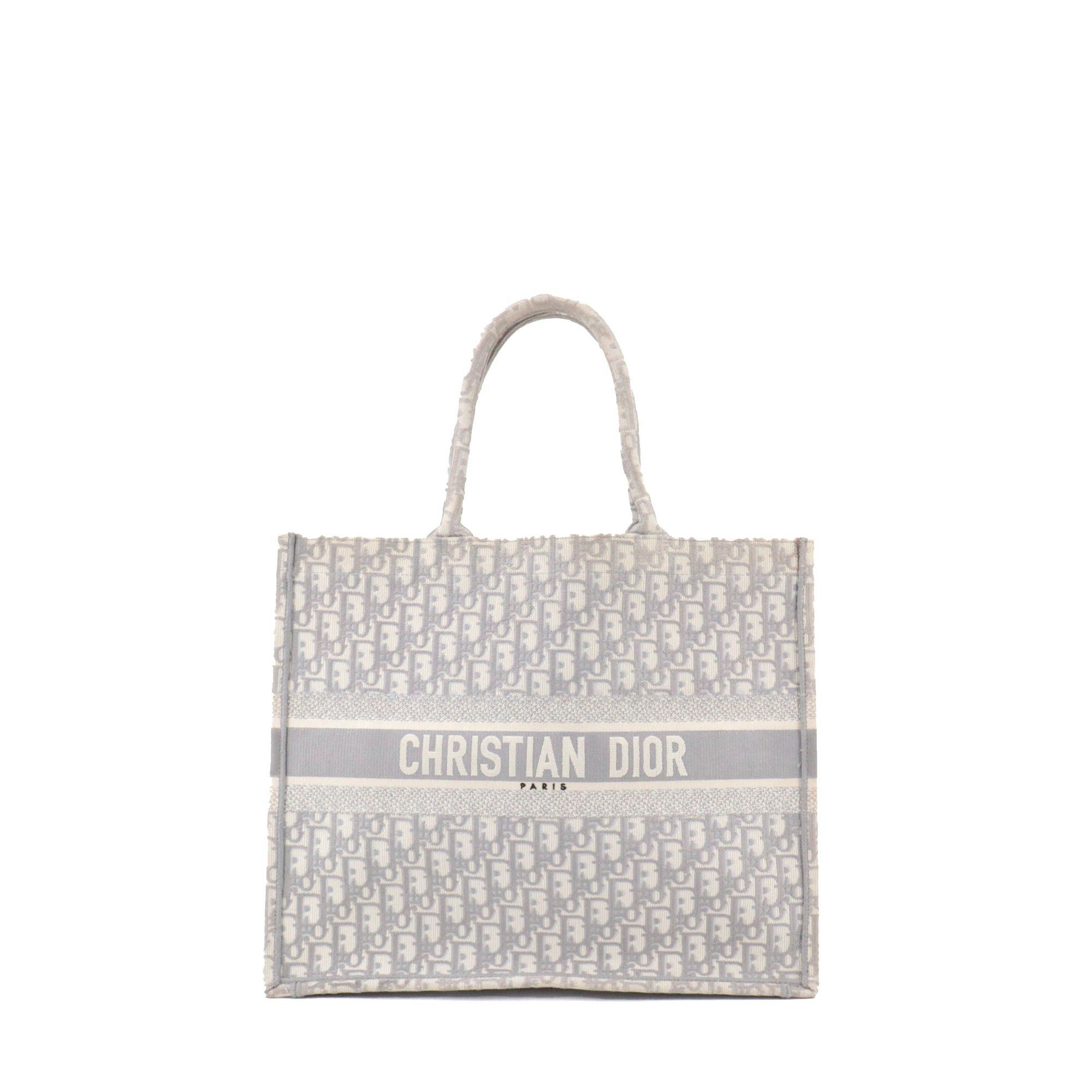 Dior DIOR - Dior Book Tote Large shopping bag in gray Dior Oblique canvas Size ONE SIZE - 1 Thumbnail