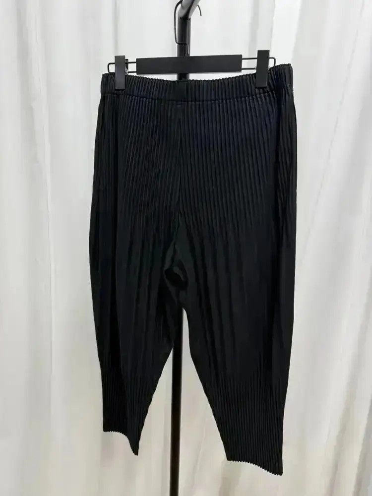 Homme Plisse Issey Miyake Sz 3 Issey Miyake Pleats Please Cropped Pants-2507 Size US 32 / EU 48 - 2 Thumbnail