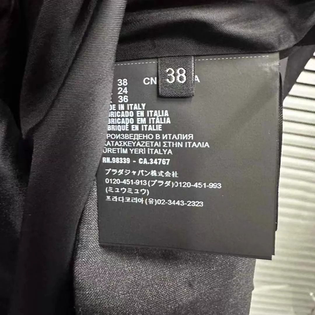 Prada Prada Metal Triangle Logo Dress 38 New With Tags Size XS / US 0-2 / IT 36-38 - 4 Thumbnail