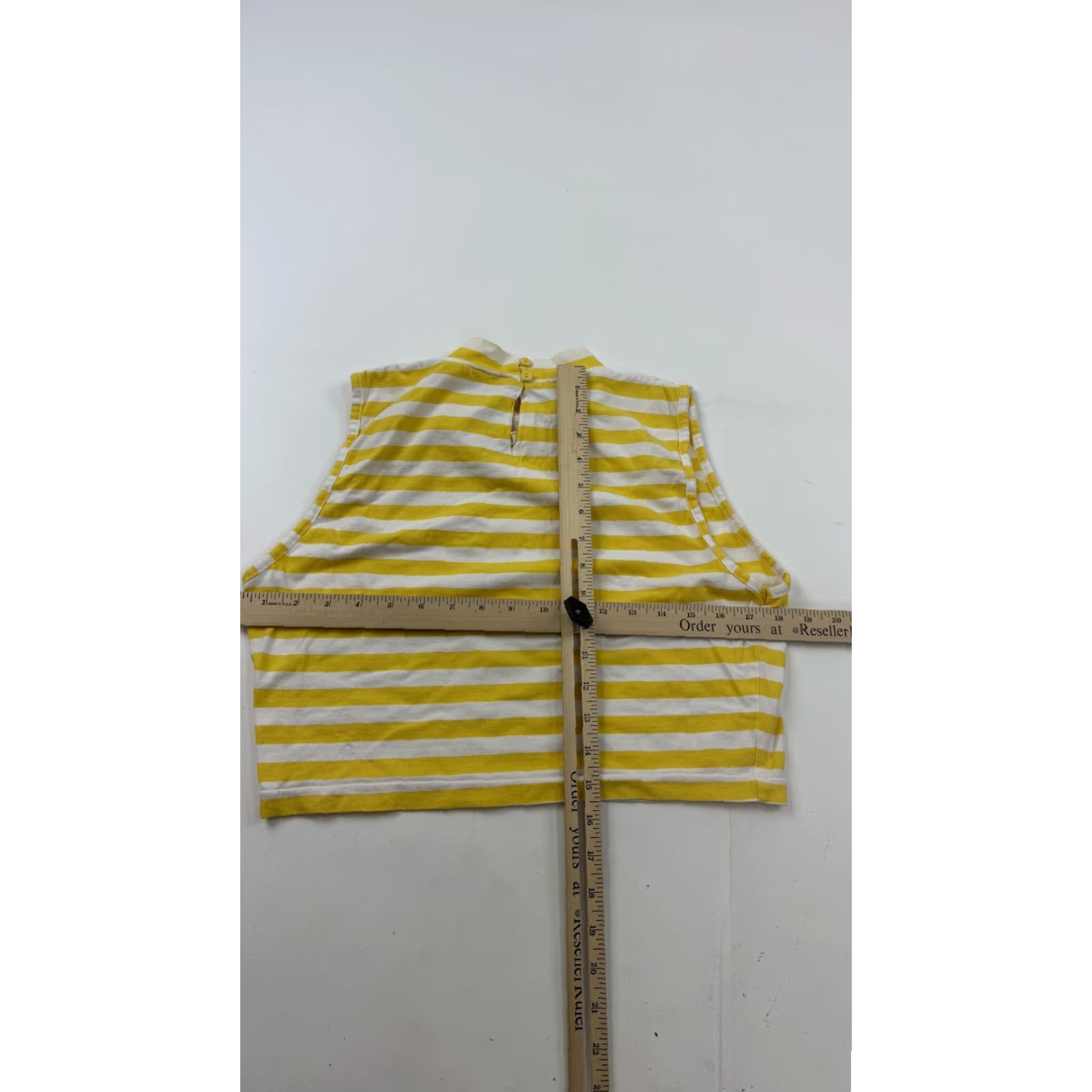 Nordstrom BP Nordstrom Tank Top Womens XL Yellow Striped Mock Neck Cropped Sleeveless Summer Shirt Juniors Casual Men’s/Womens? Size XL / US 12-14 / IT 48-50 - 6 Thumbnail