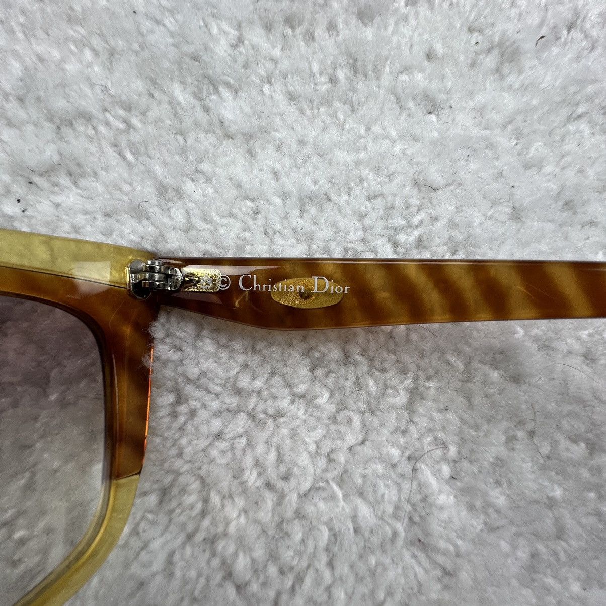 Dior × Vintage Christian Dior 80s Austria 2400 Vintage Unisex Sunglasses Size ONE SIZE - 11 Thumbnail