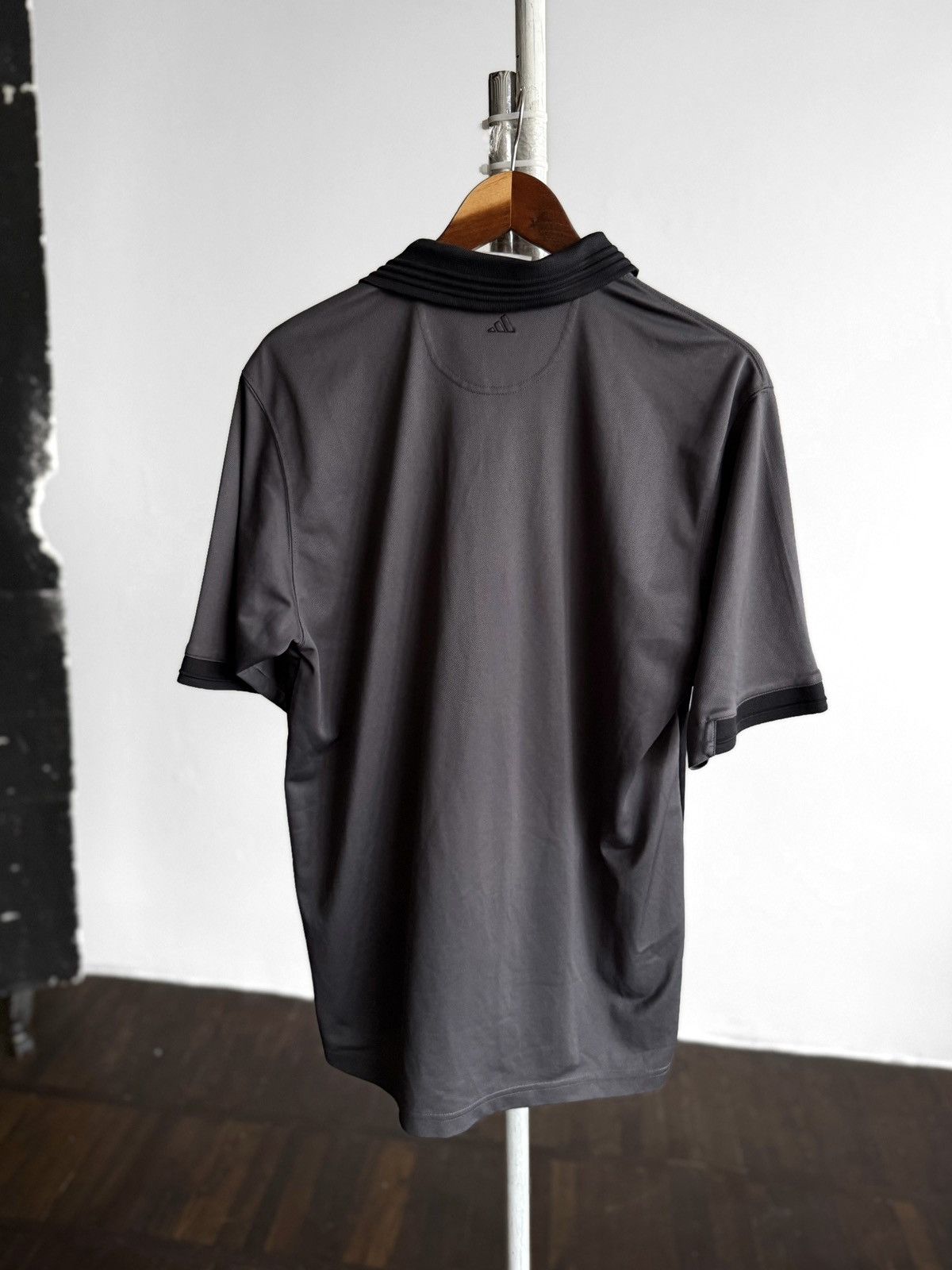 Adidas Adidas Vintage Golf Mens Grey Black 1/4 Zip Polo Shirt Size US L / EU 52-54 / 3 - 2 Thumbnail