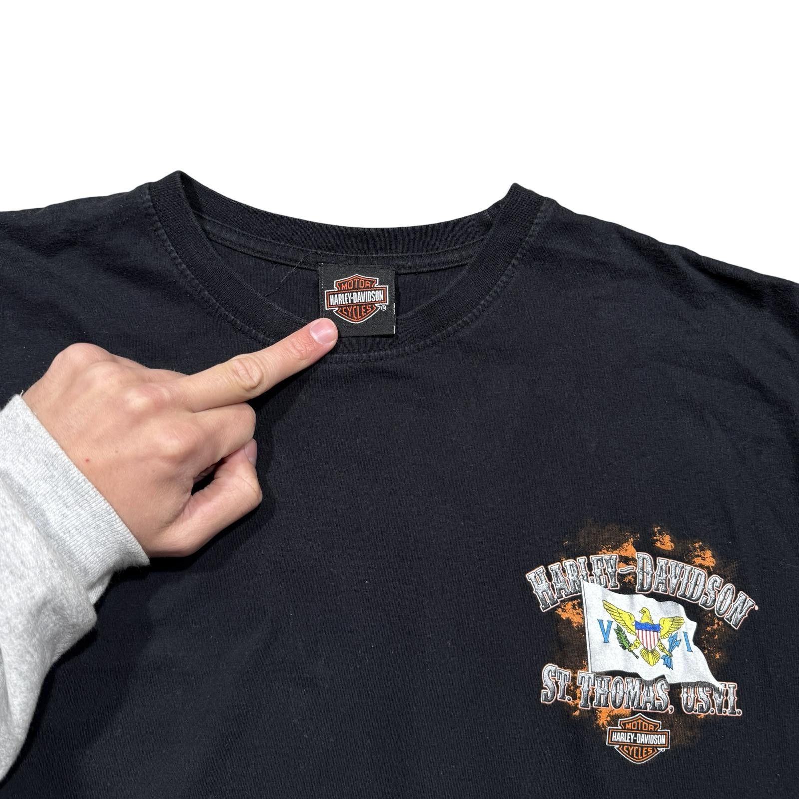 Harley Davidson Harley-Davidson Motorcycles St. Thomas Vintage T-Shirt Size US XXL / EU 58 / 5 - 4 Thumbnail