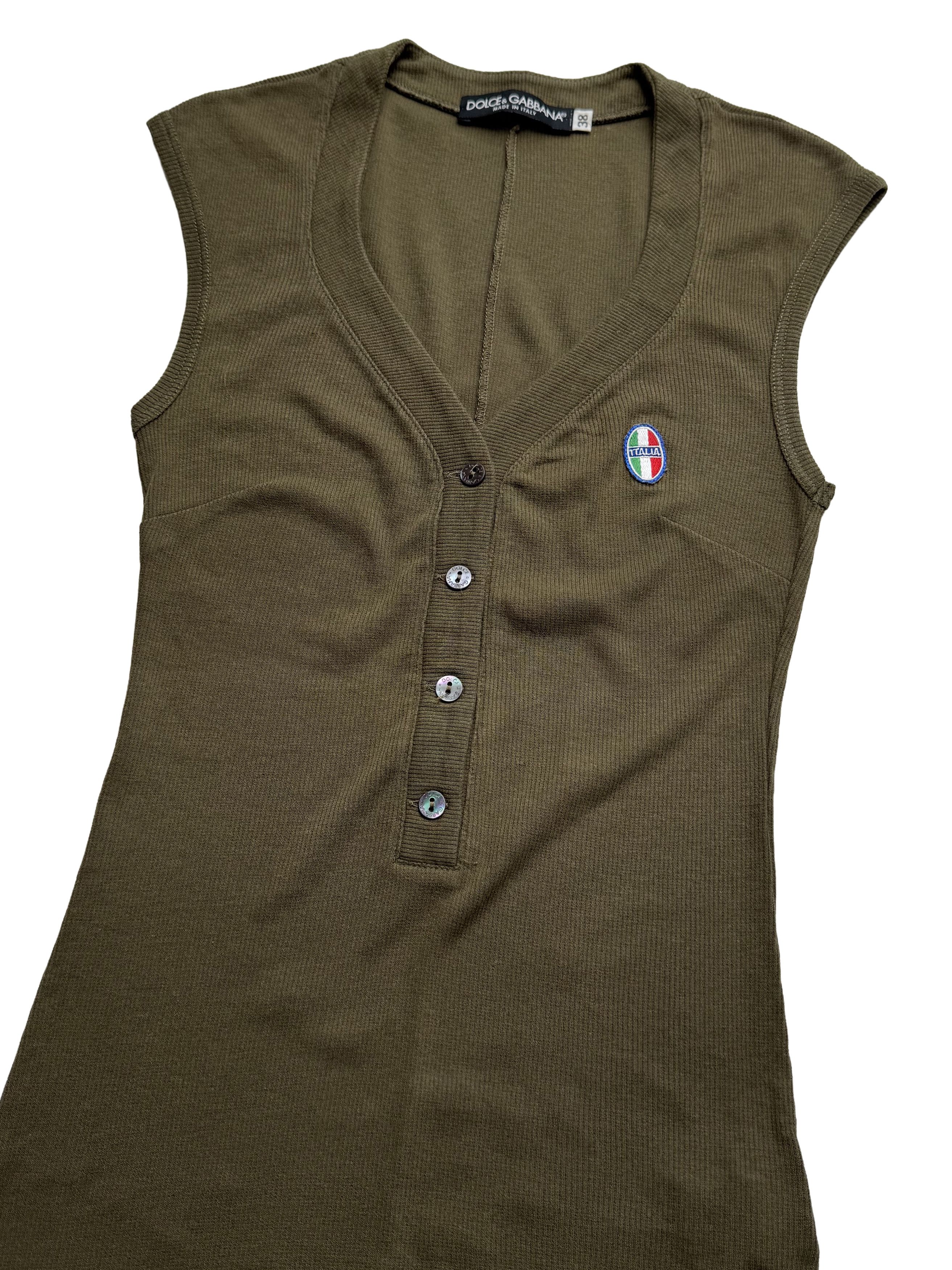Dolce & Gabbana Dolce&Gabbana Vintage Tank Top Size XS / US 0-2 / IT 36-38 - 5 Thumbnail
