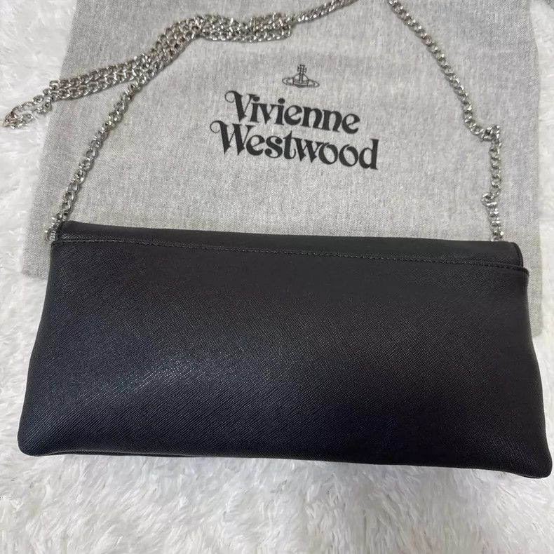 Vivienne Westwood Vivienne Westwood size os Saturn leather black long strip u Size ONE SIZE - 4 Thumbnail