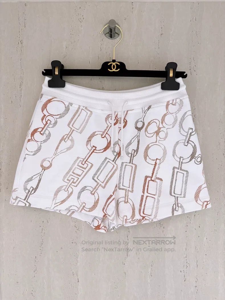 Hermes Hermes White drawstring sport shorts Size 42" / US 20 - 1 Thumbnail