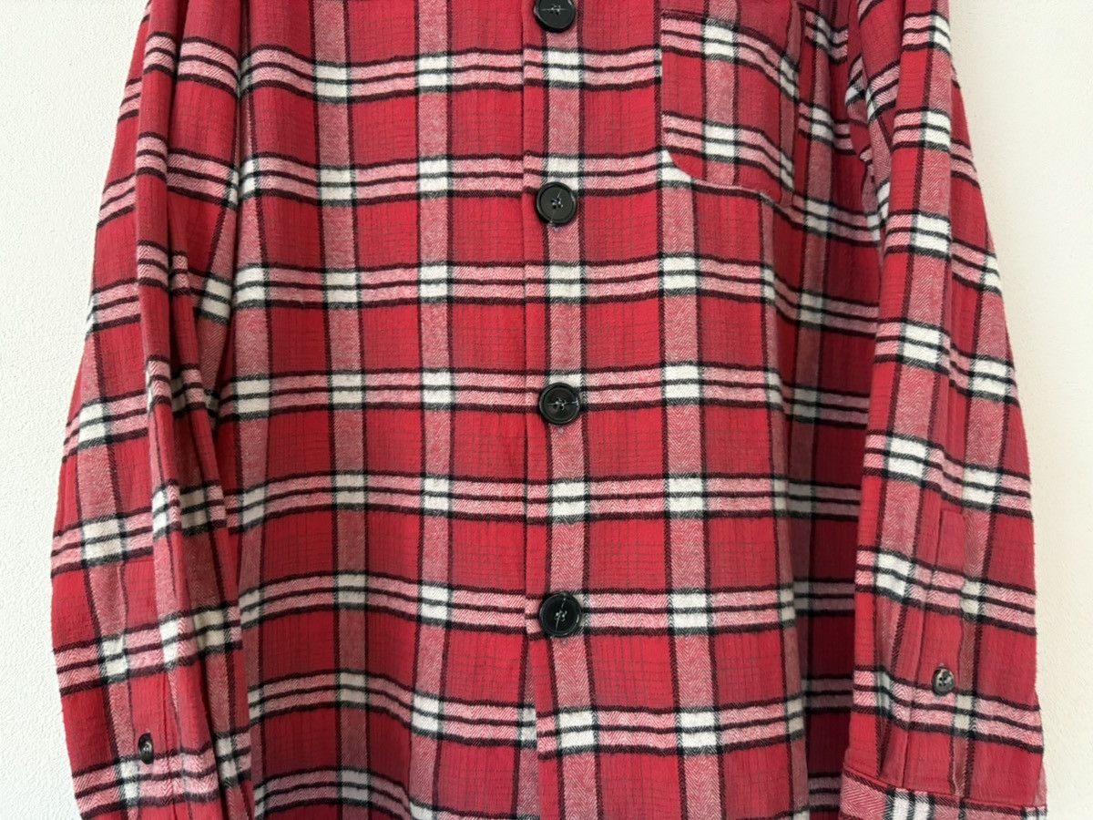 Marni Marni Red Plaid Brushed Cotton Overshirt Size US L / EU 52-54 / 3 - 3 Thumbnail