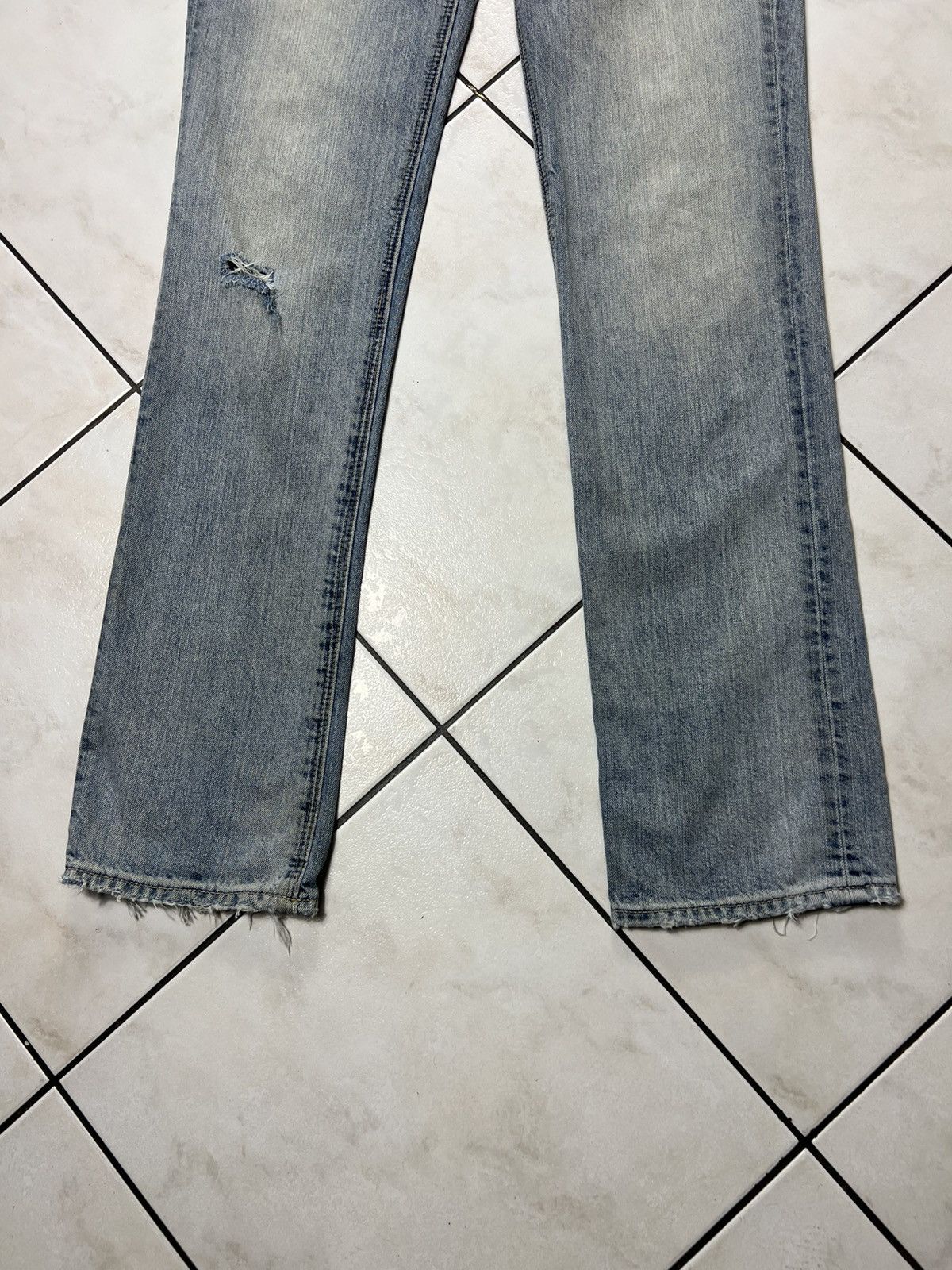 Lee Vintage Lee Slim-L2 dirty mud washed distressed denim jeans Size US 31 - 5 Thumbnail