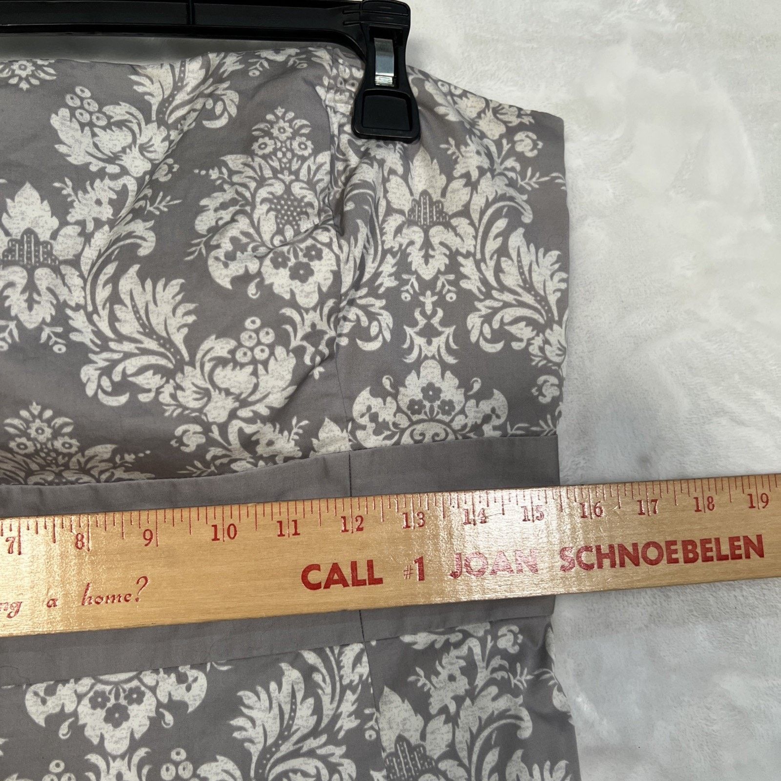 Loft Ann Taylor LOFT Strapless Summer Dress Gray White Floral Size XL / US 12-14 / IT 48-50 - 7 Thumbnail